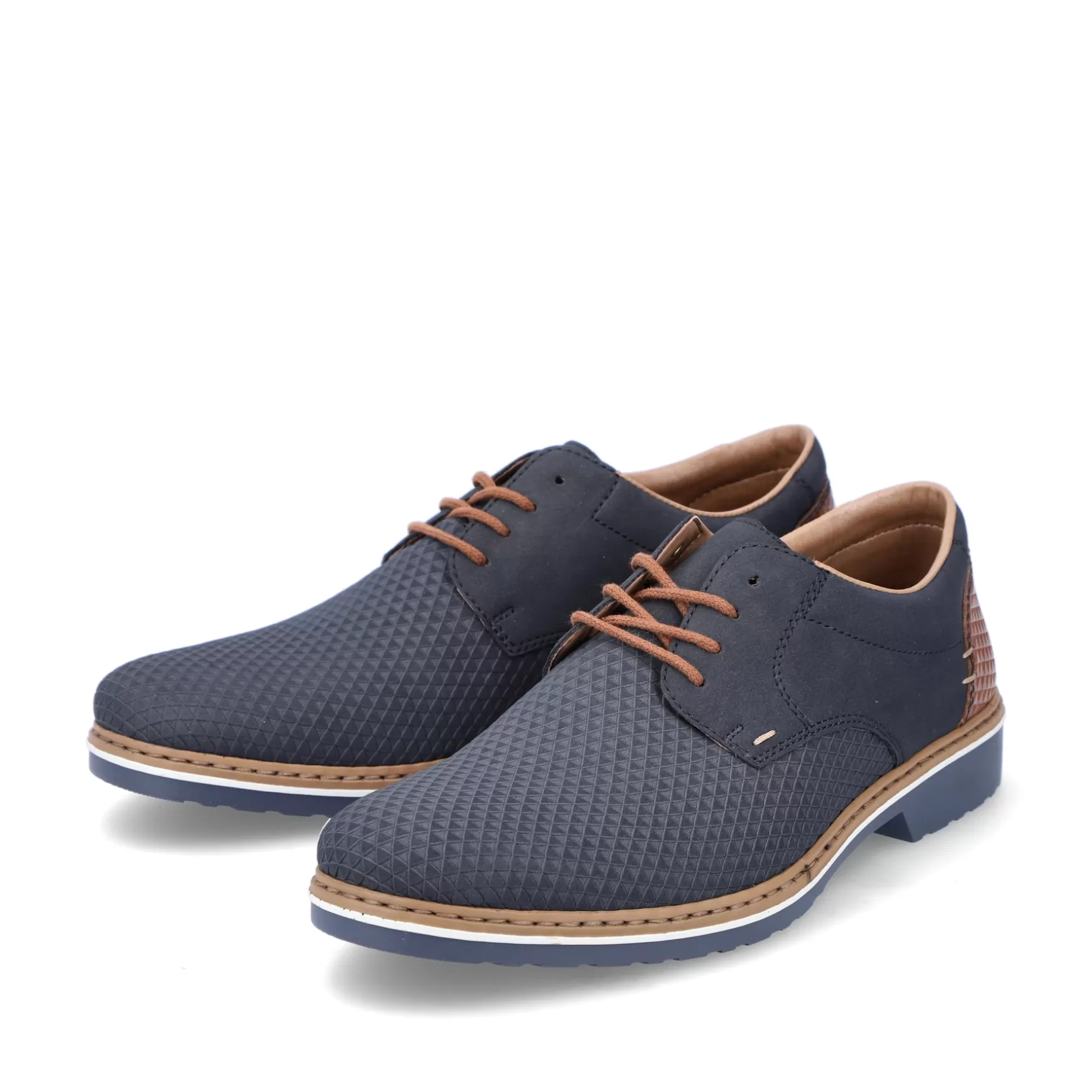 Men'S Lace-Up Shoes Navy Blue-Rieker Outlet