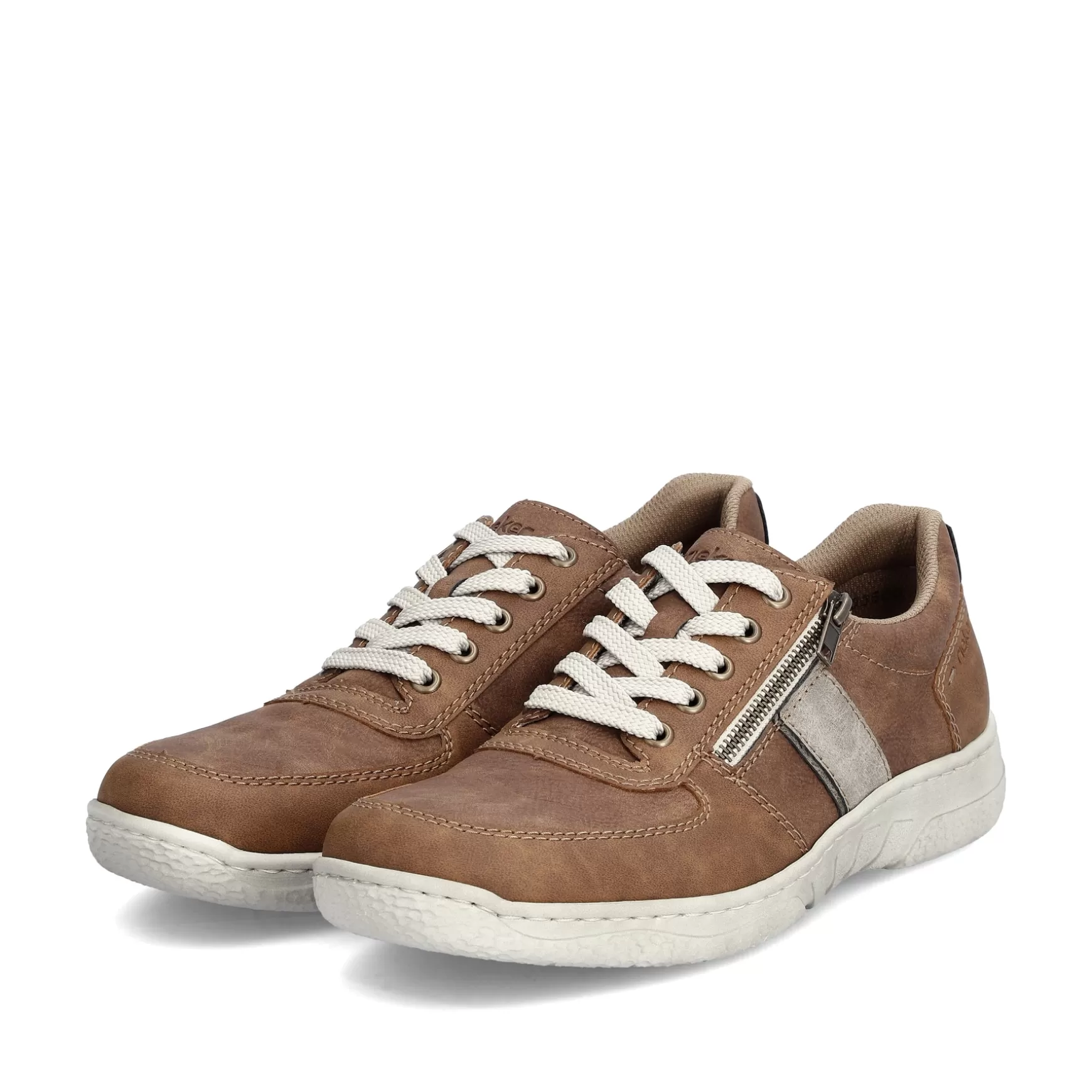 Men'S Lace-Up Shoes Nougat Brown-Rieker Hot