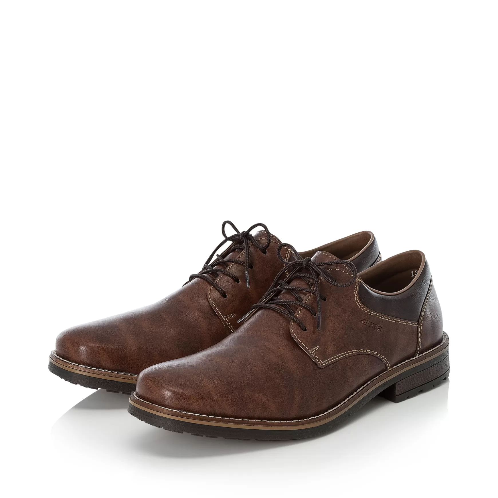 Men'S Lace-Up Shoes Nougat Brown-Rieker Cheap