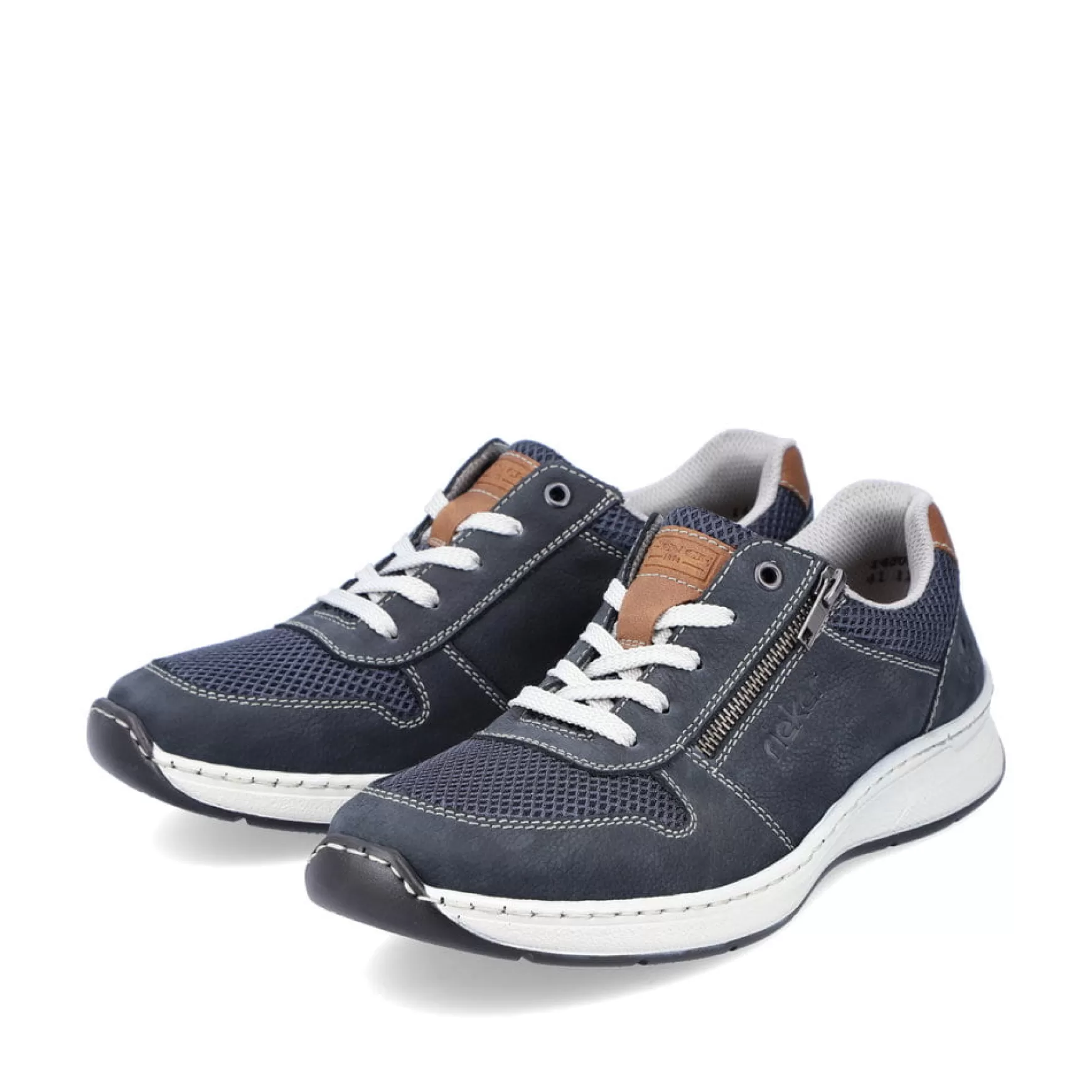 Men'S Lace-Up Shoes Ocean Blue-Rieker Discount