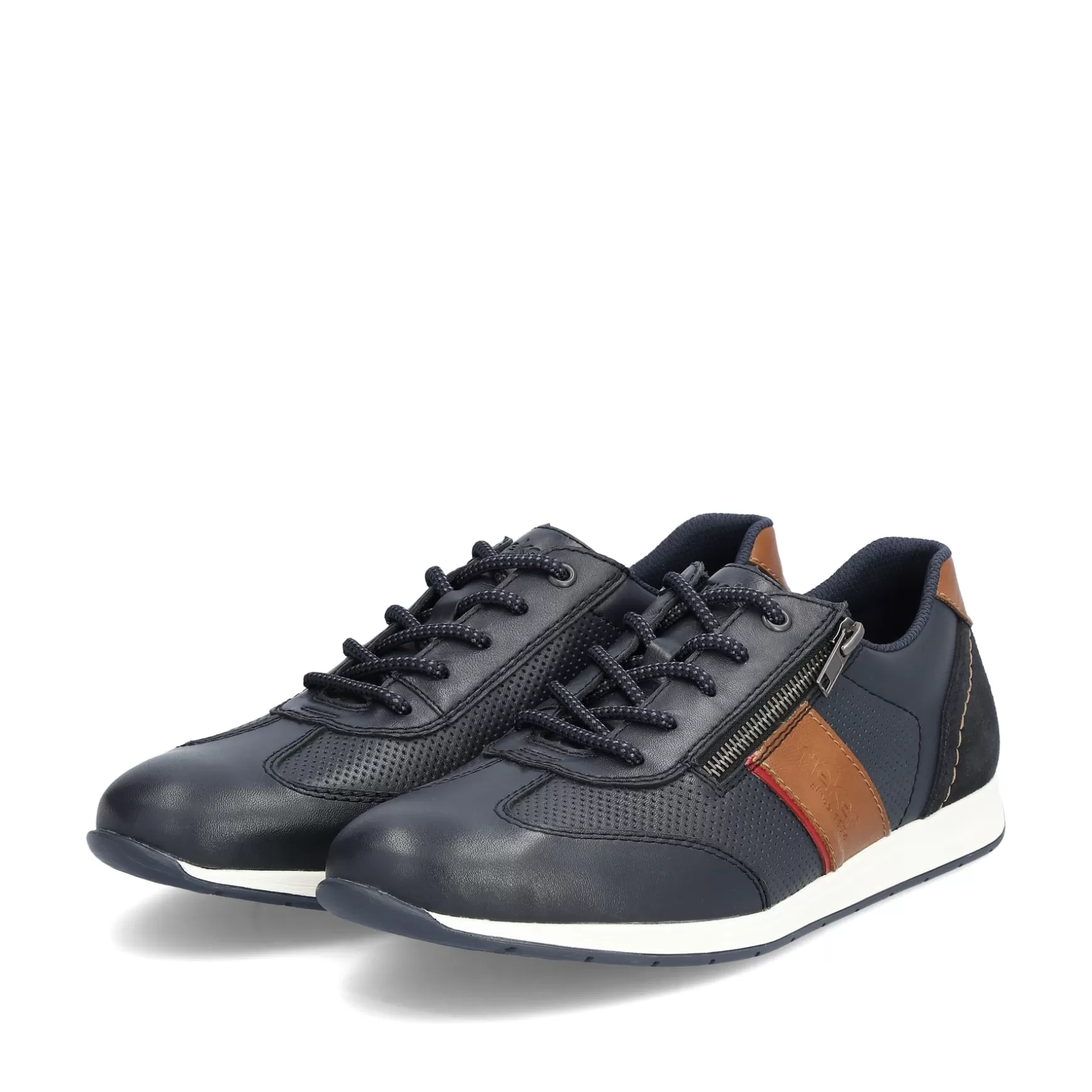 Men'S Lace-Up Shoes Ocean Blue-Rieker Online