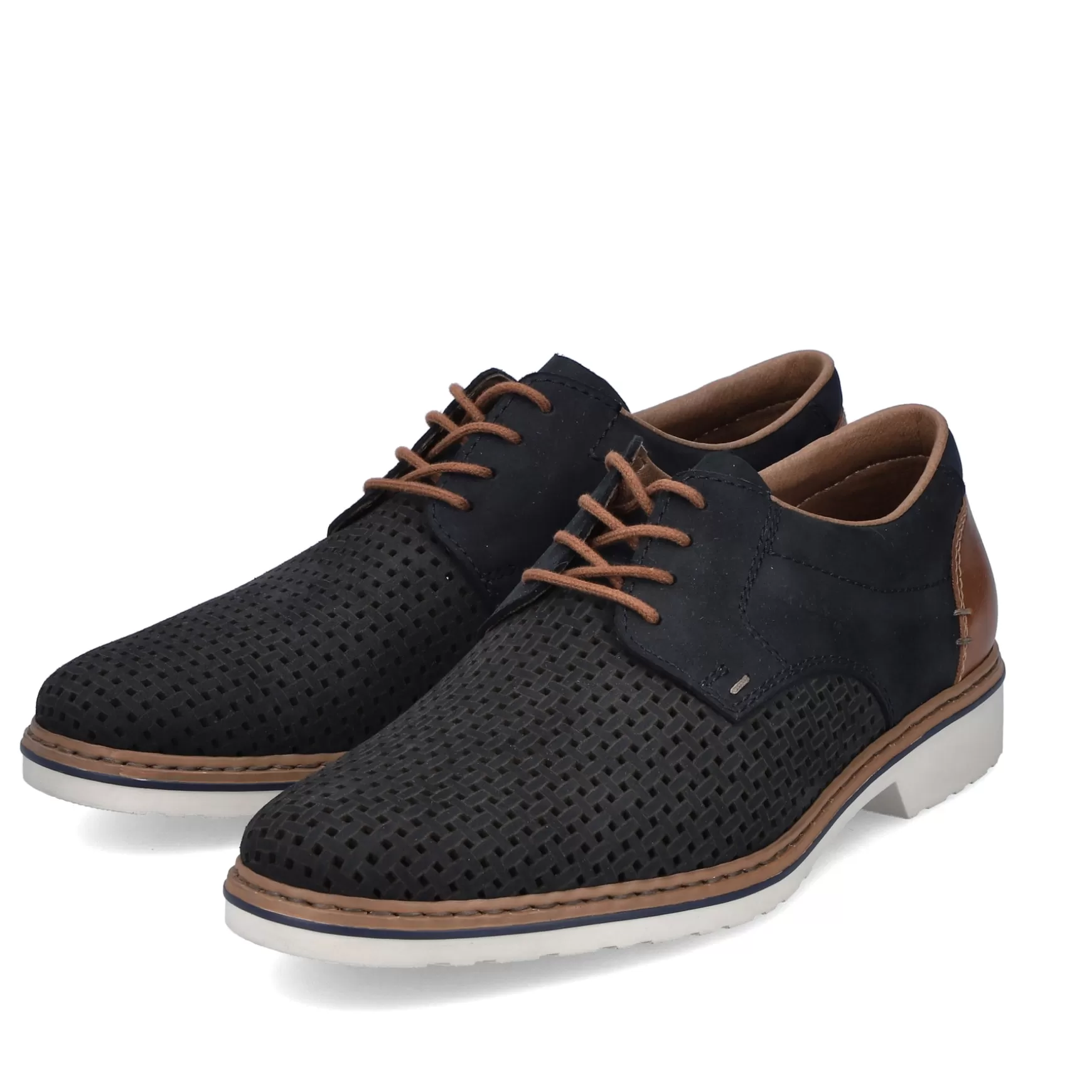 Men'S Lace-Up Shoes Steel Blue-Rieker Flash Sale