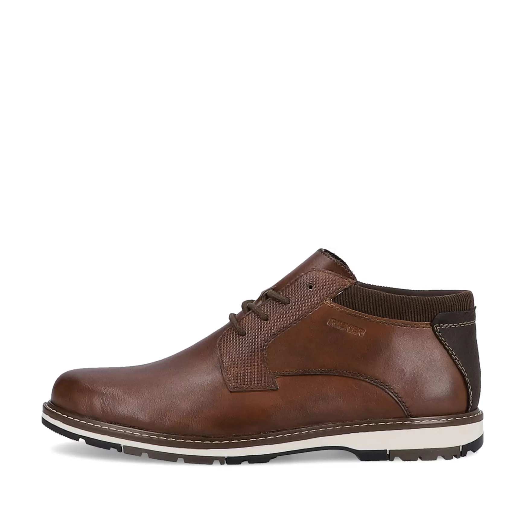 Men'S Lace-Up Shoes Wood Brown-Rieker Shop