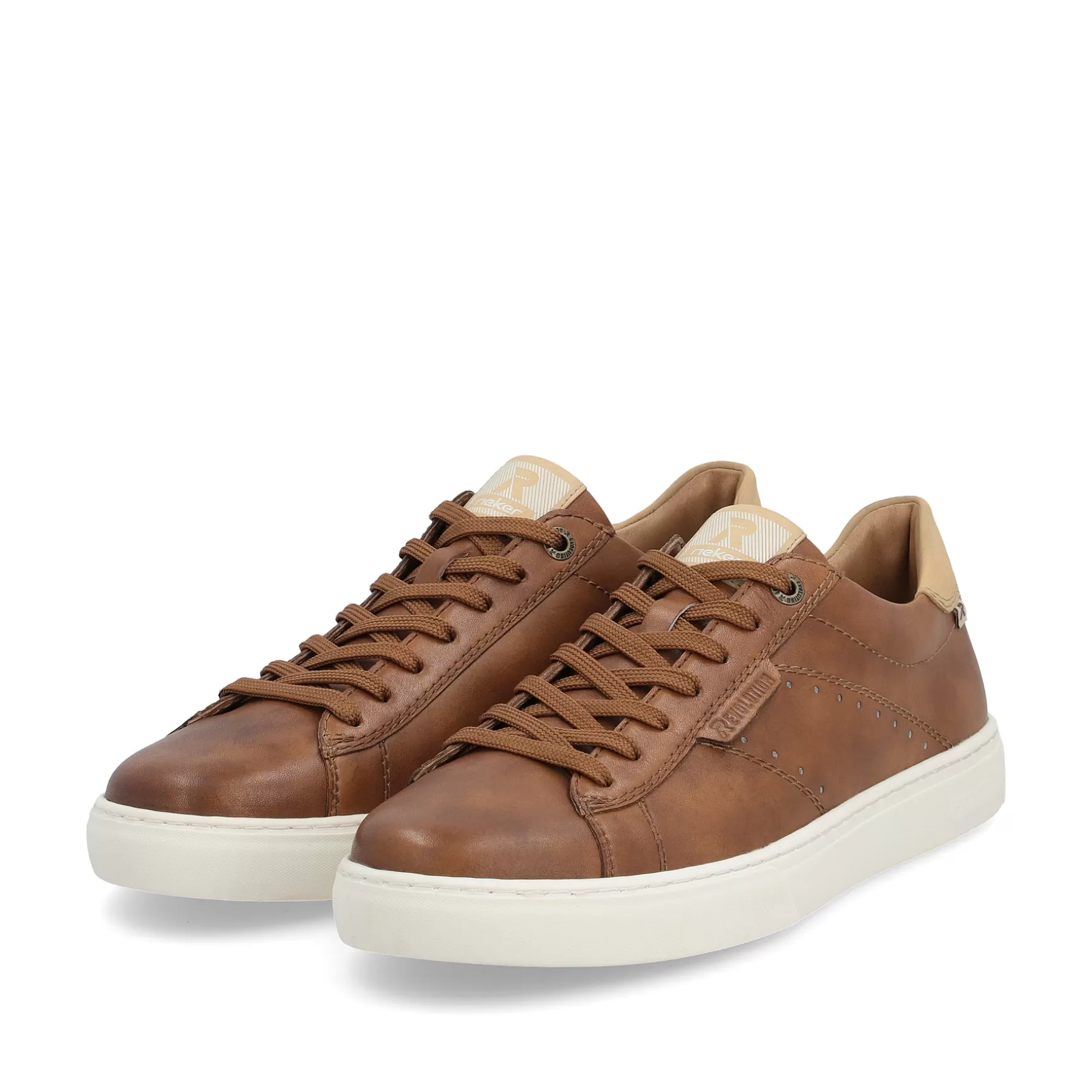 Men'S Low Nut Brown Sneakers-Rieker Fashion