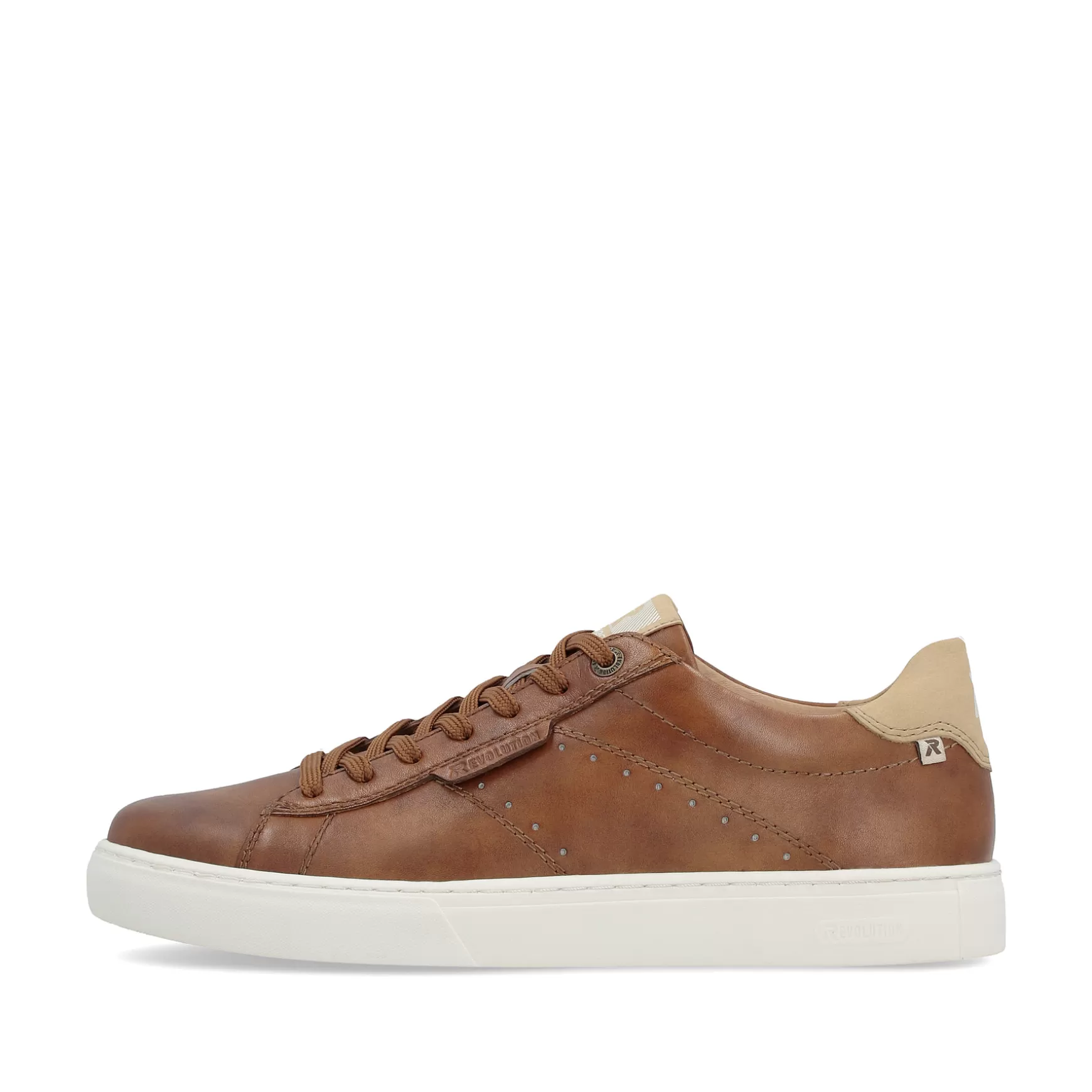 Men'S Low Nut Brown Sneakers-Rieker Fashion