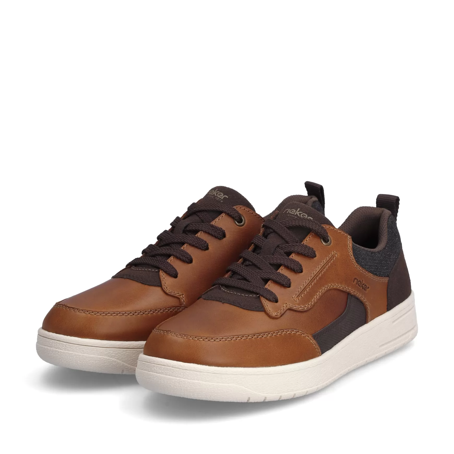 Men'S Low Sneaker Coffee Brown-Rieker Fashion