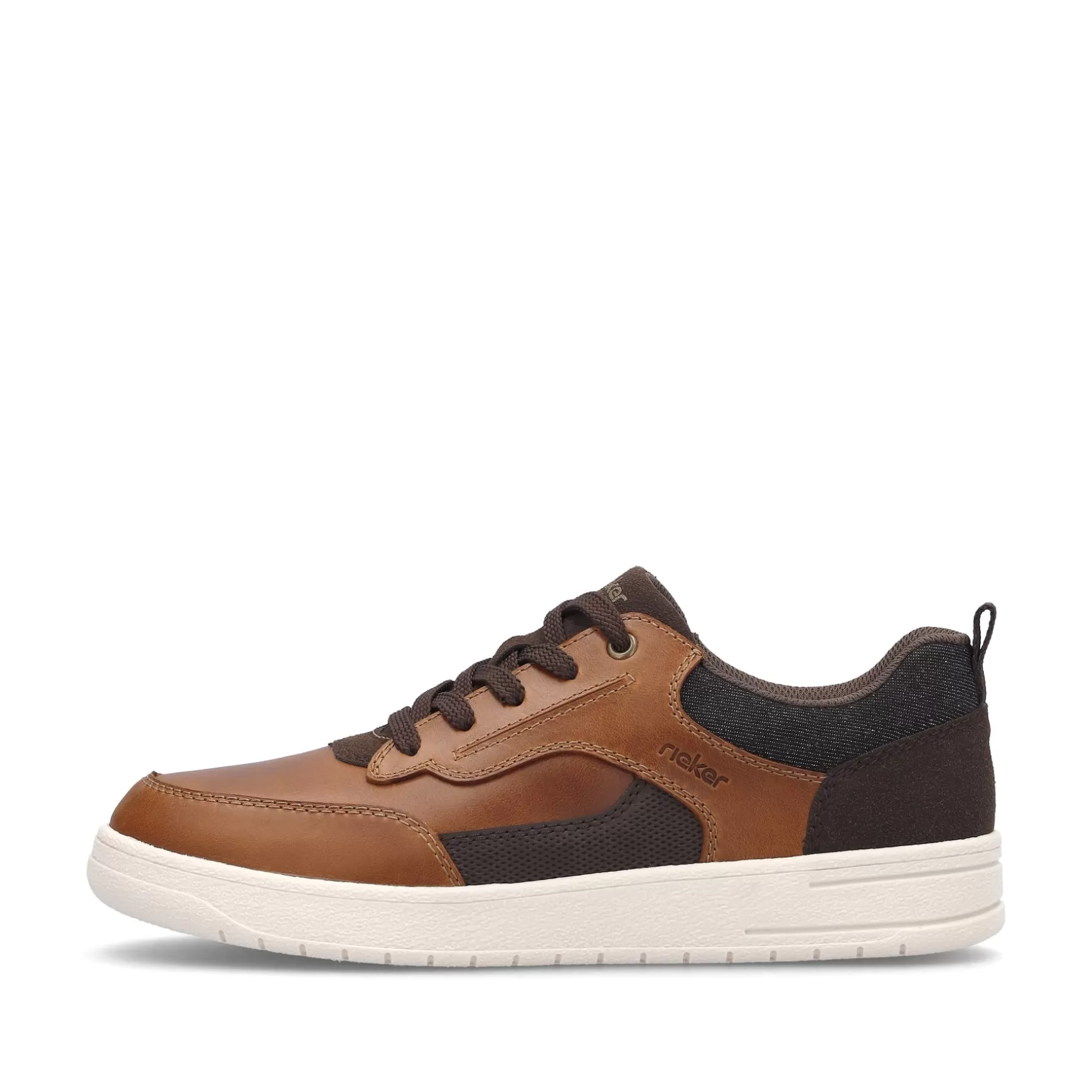 Men'S Low Sneaker Coffee Brown-Rieker Fashion