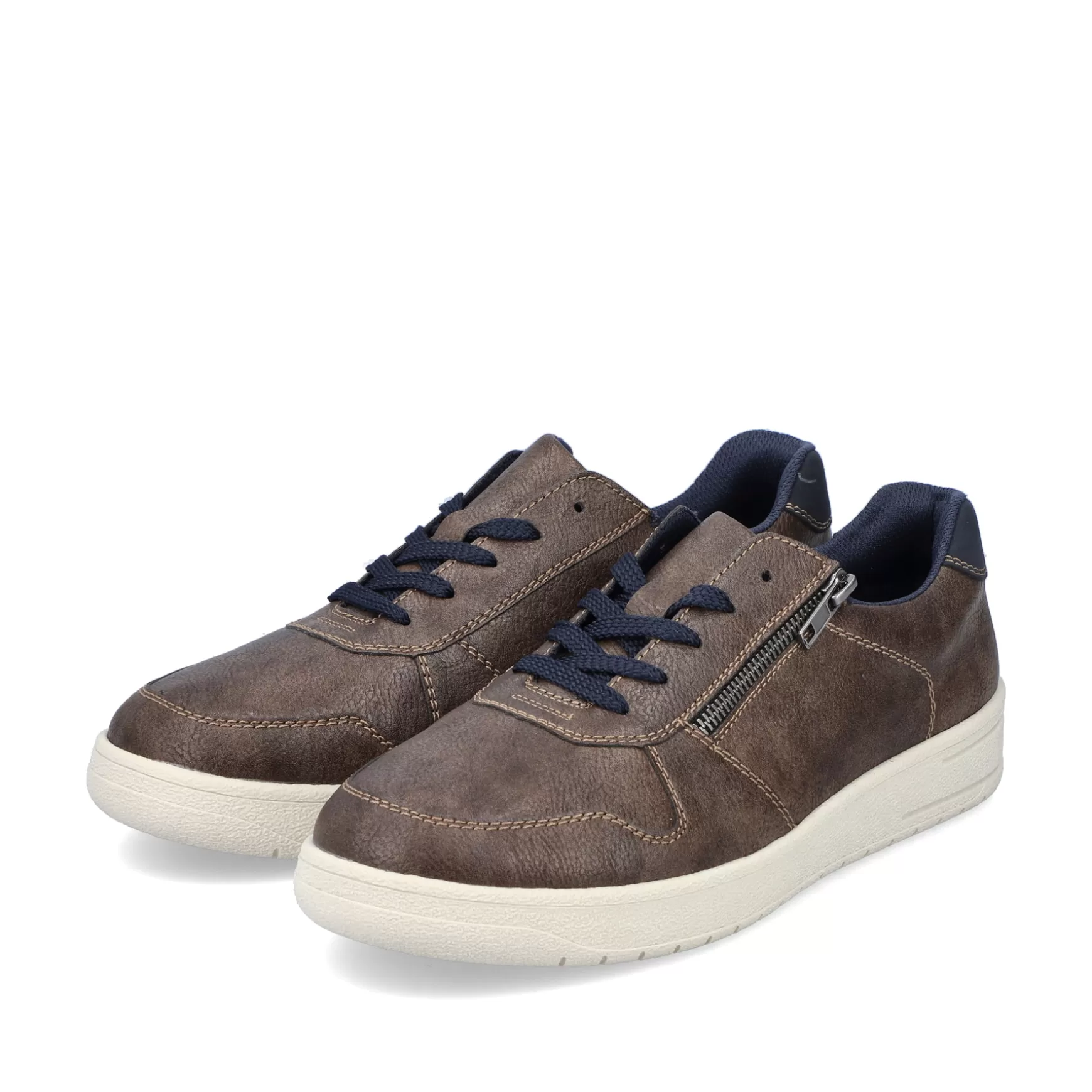 Men'S Low Sneaker Earth Brown-Rieker New