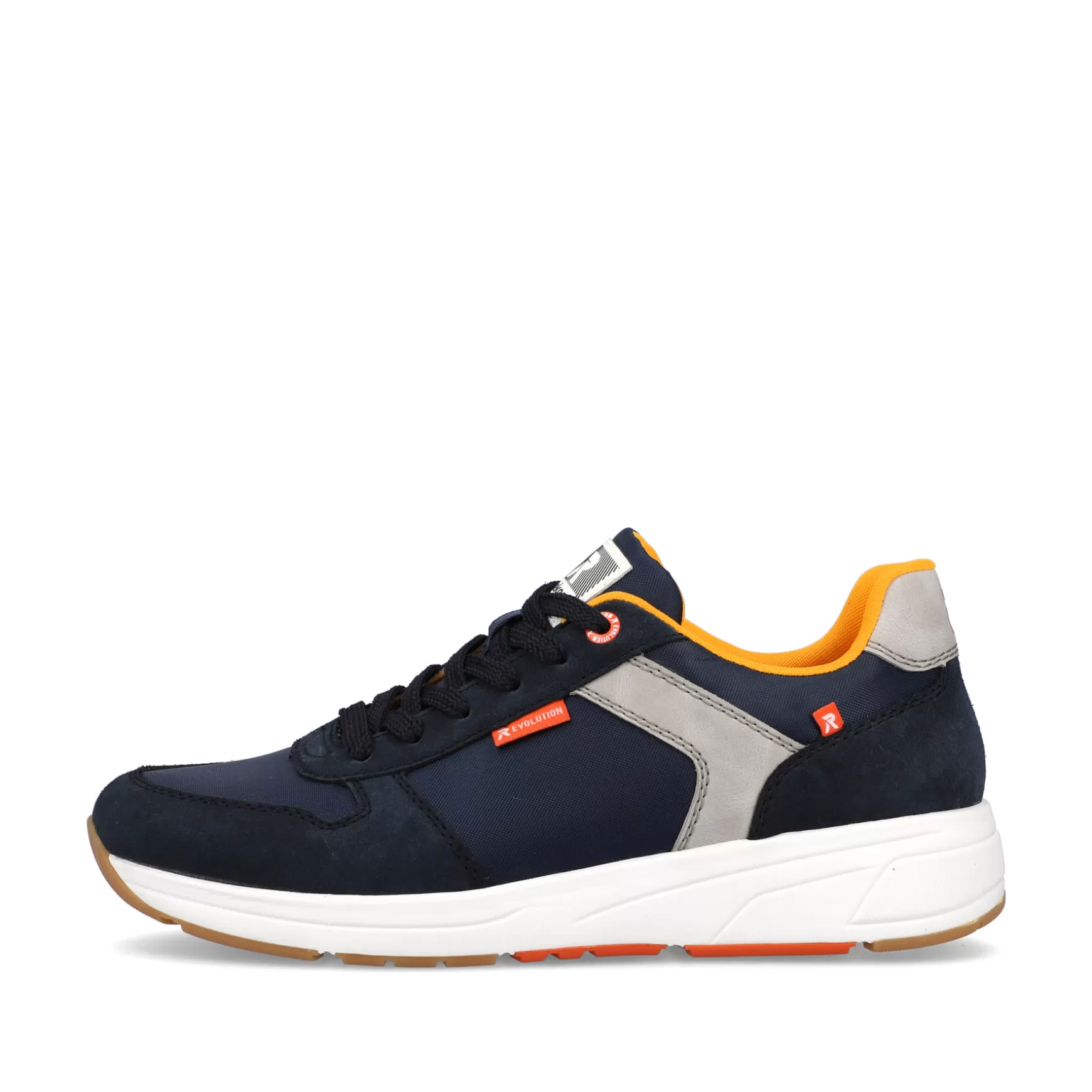 Men'S Low Sneaker Navy-Blue Steel-Grey-Rieker Outlet