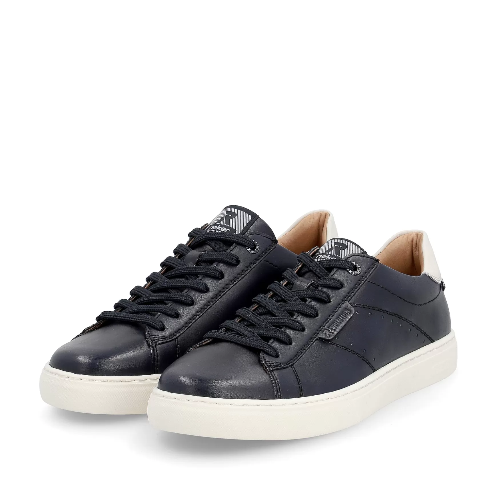 Men'S Low Sneakers Dark Blue-Rieker Sale