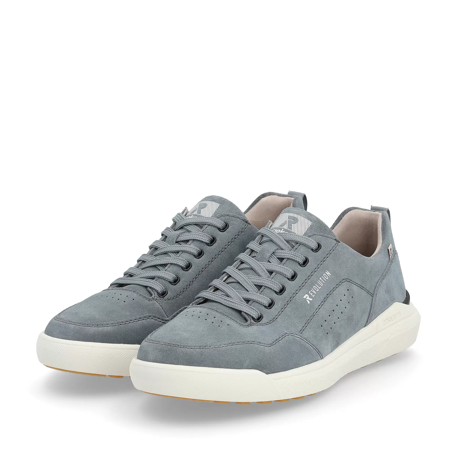 Men'S Low Sneakers Steel Blue-Rieker Outlet