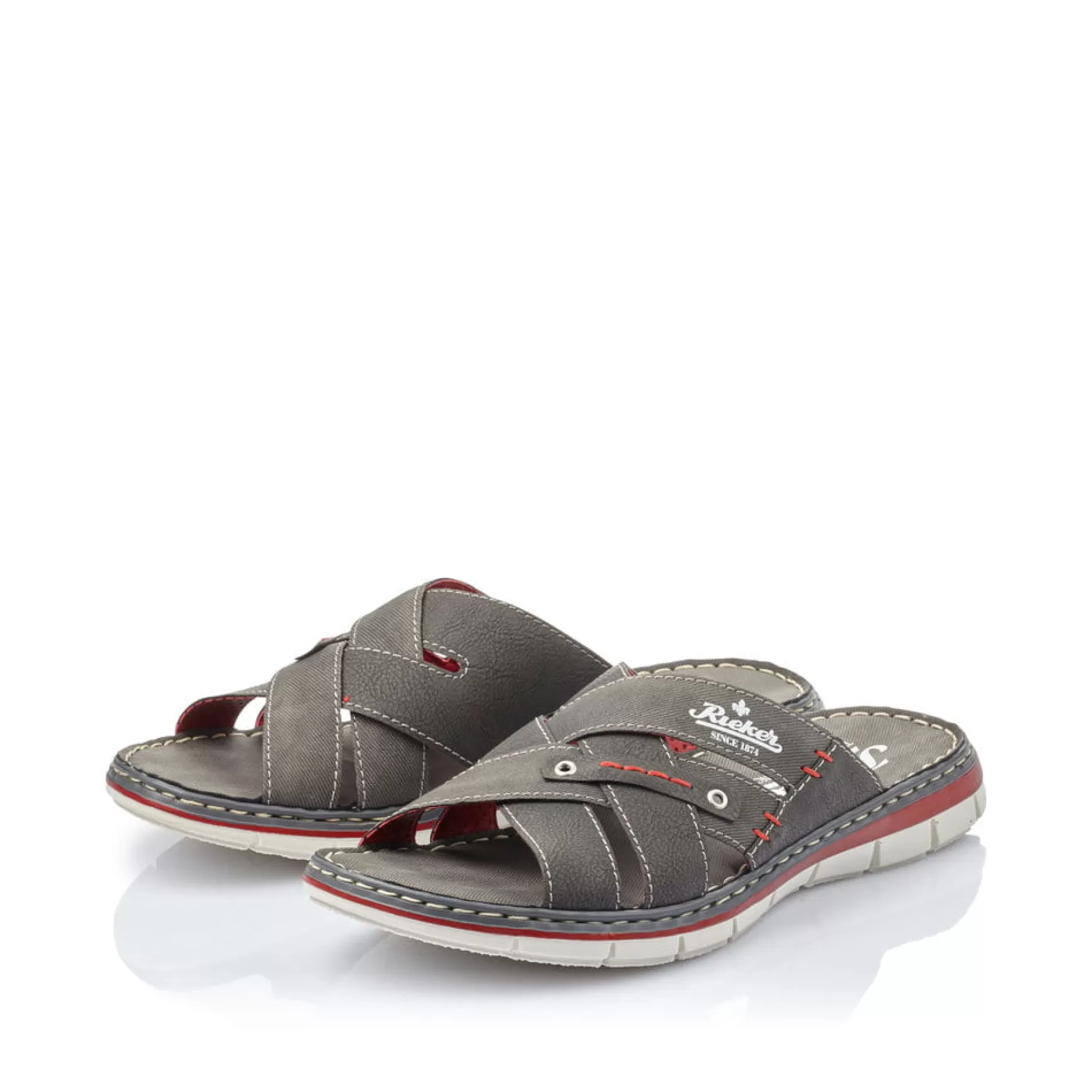 Men'S Mules Anthracite-Rieker Best