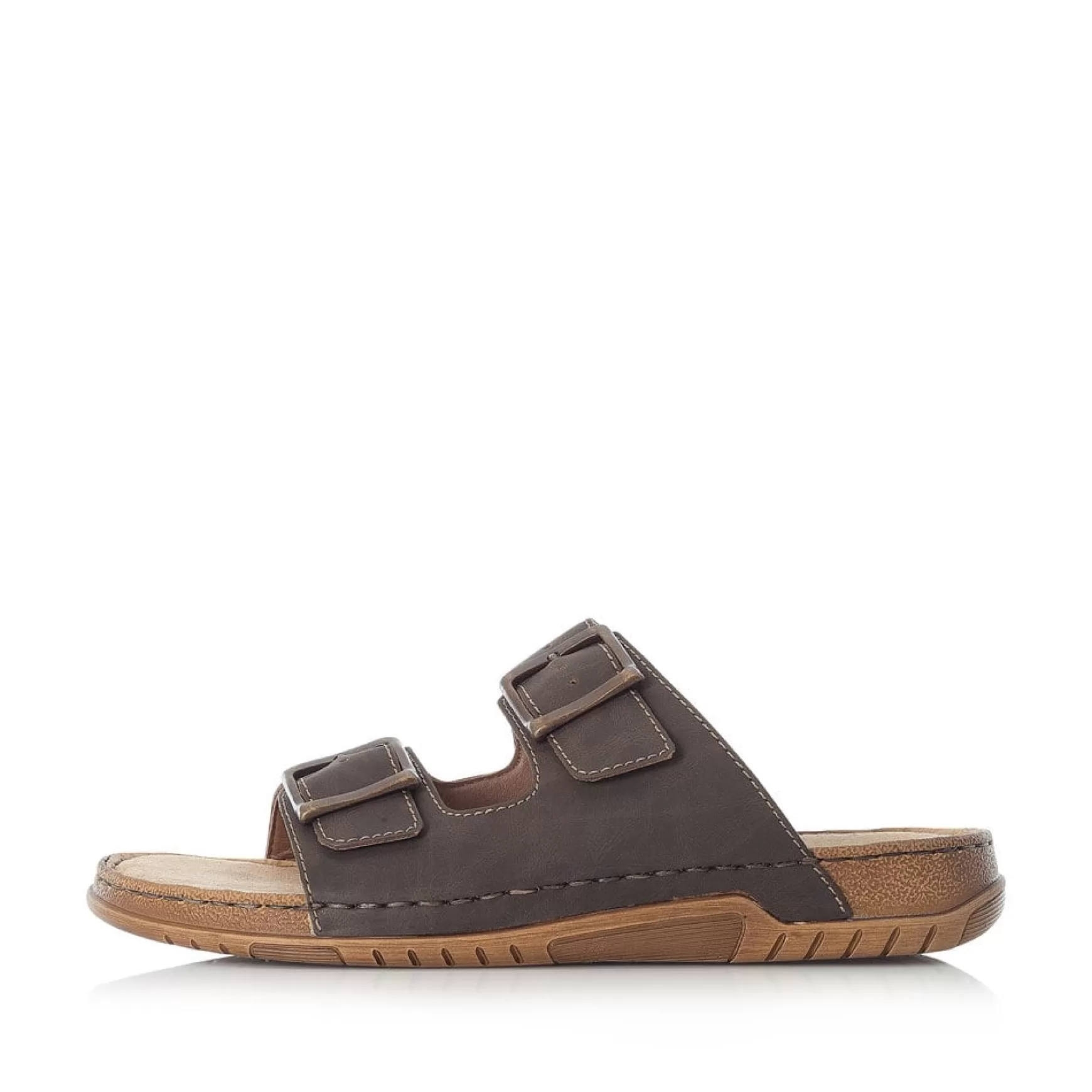 Men'S Mules Brown Gray-Rieker Shop