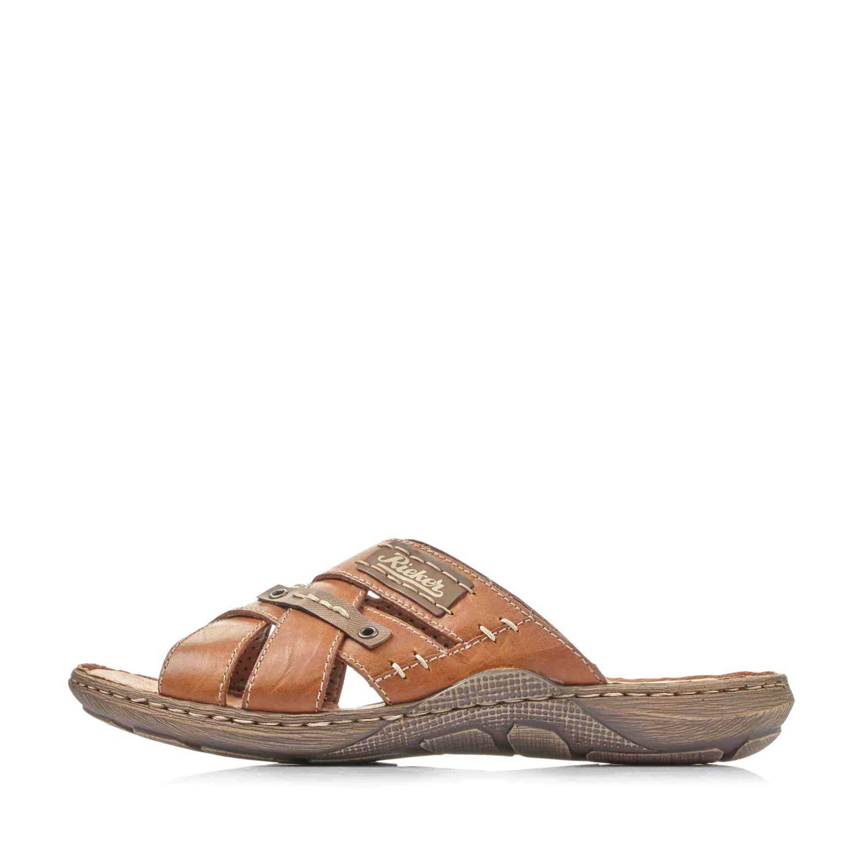 Men'S Mules Caramel Brown-Rieker Best