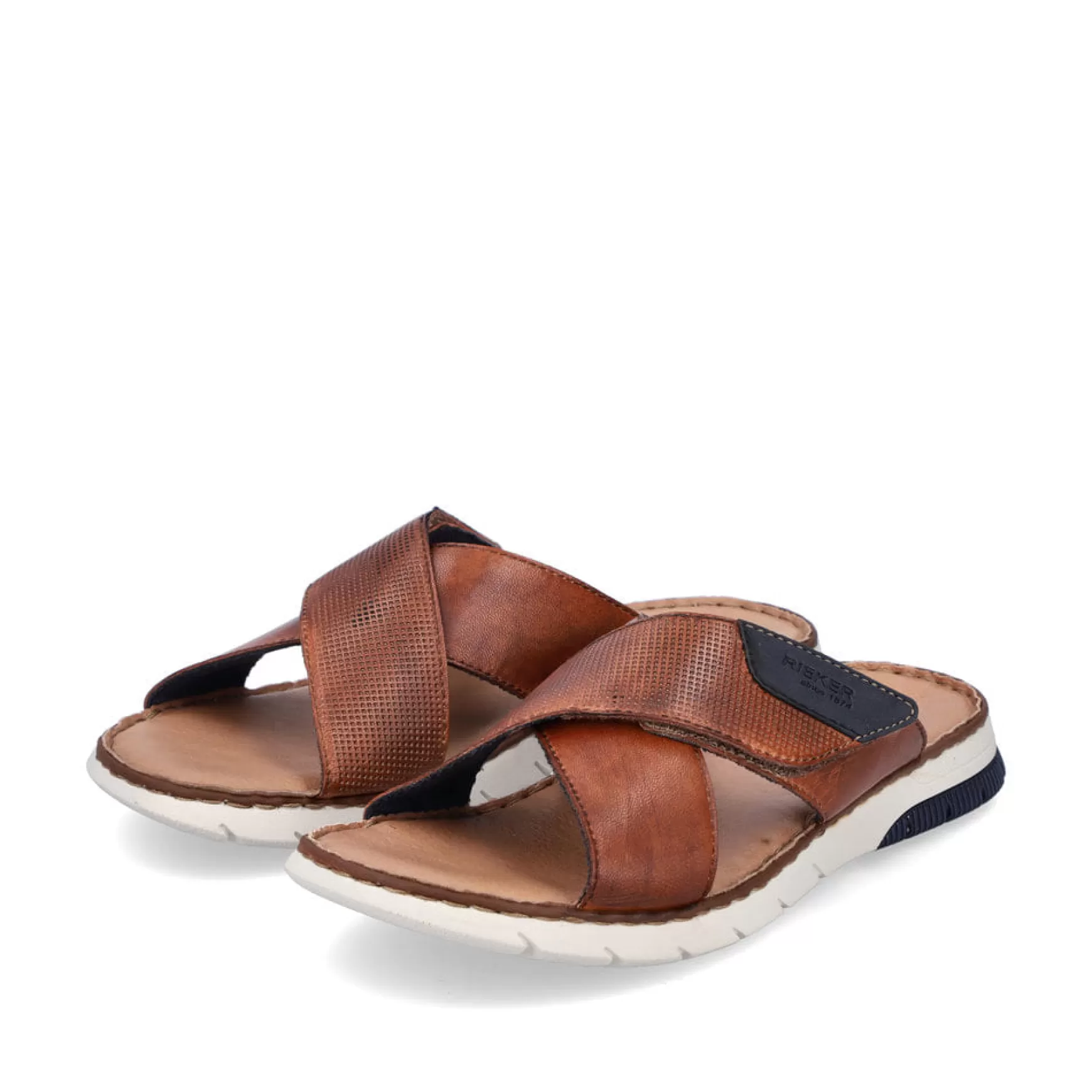 Men'S Mules Chestnut Brown-Rieker Store