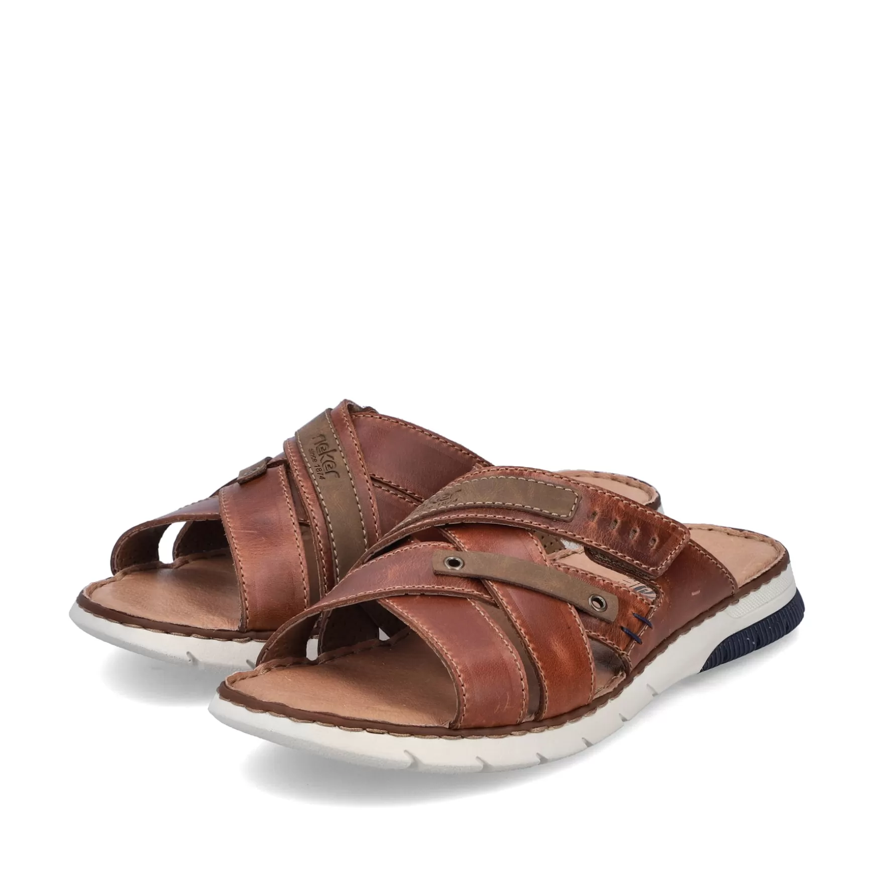 Men'S Mules Chestnut Brown-Rieker Discount