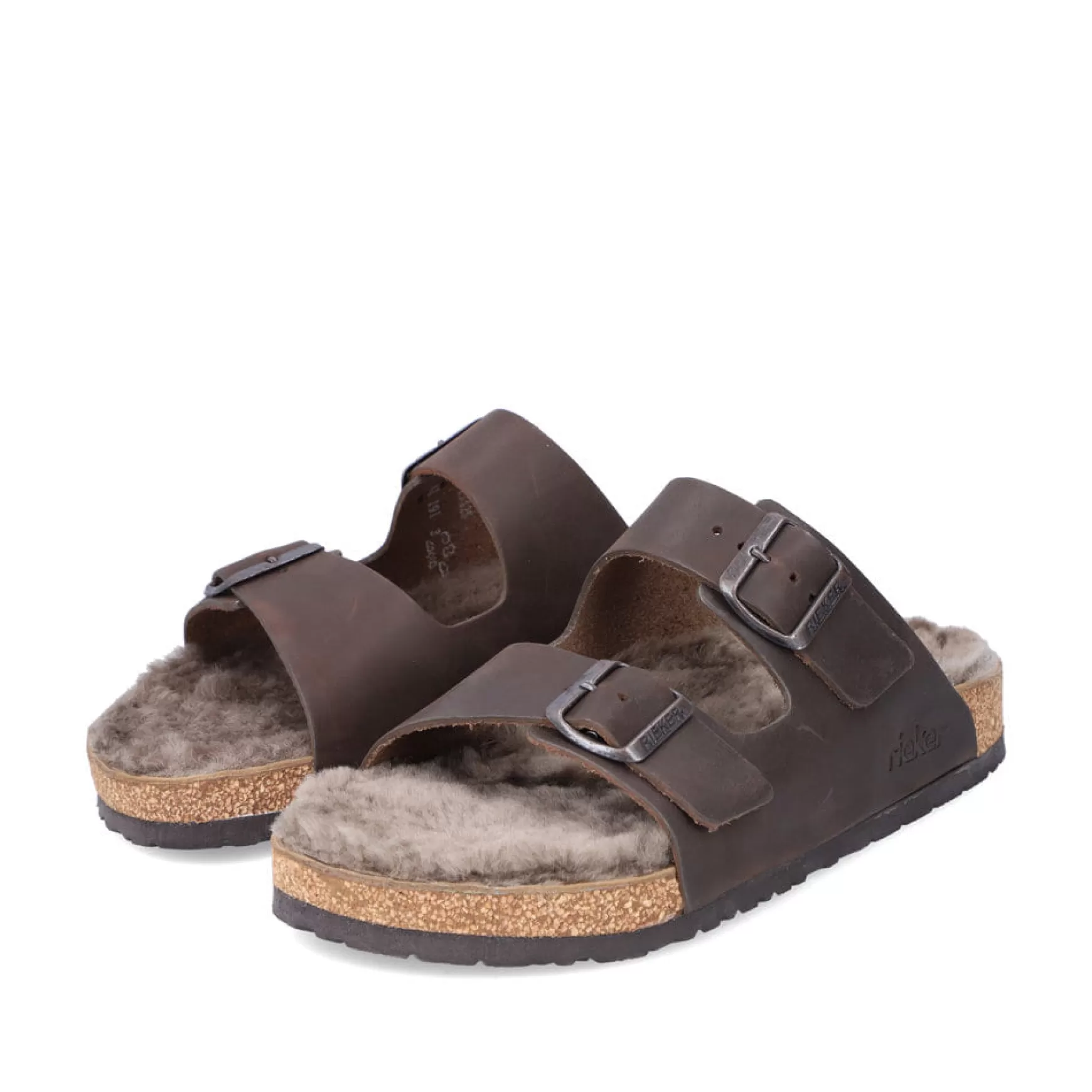 Men'S Mules Chestnut Brown-Rieker Store