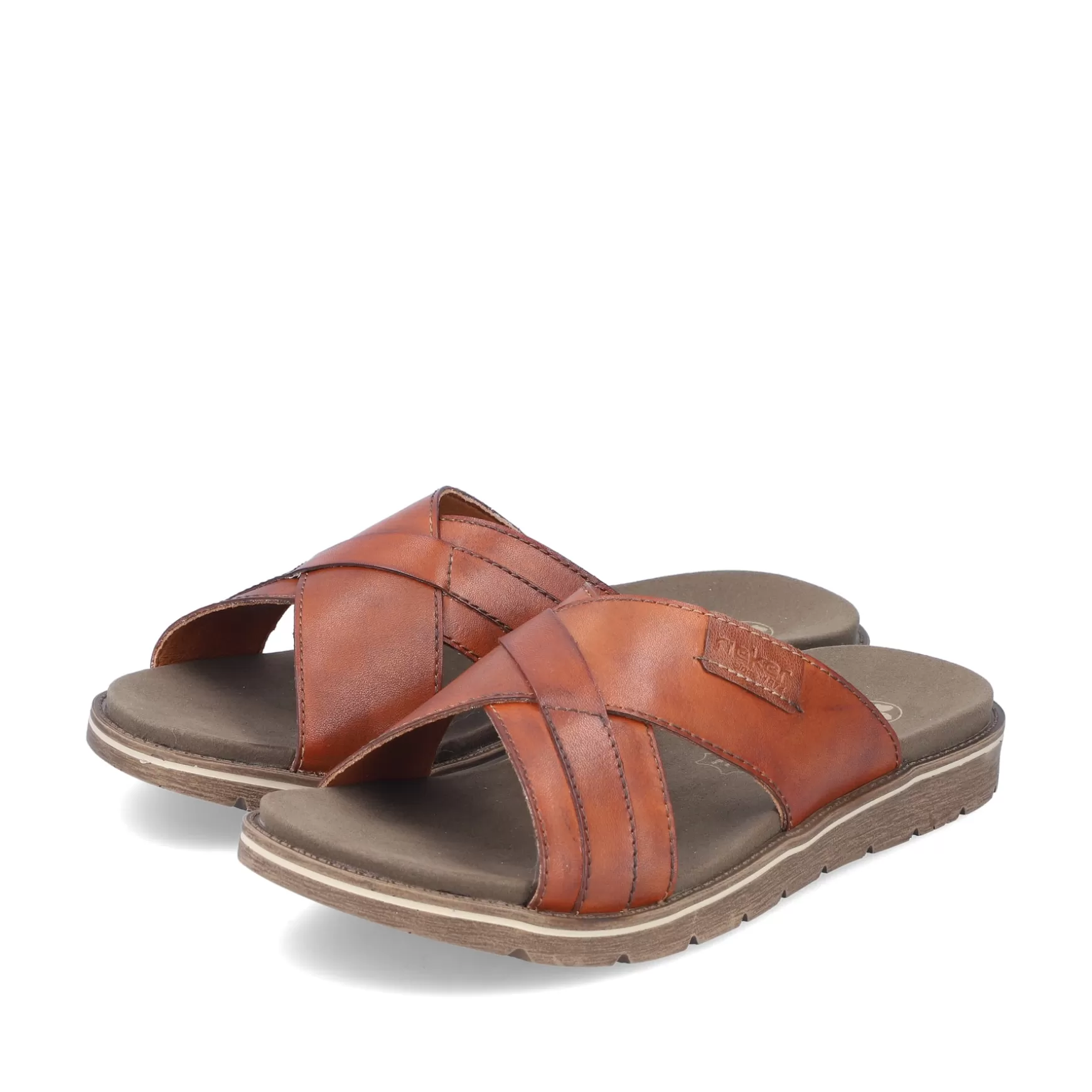 Men'S Mules Chestnut Brown-Rieker Discount