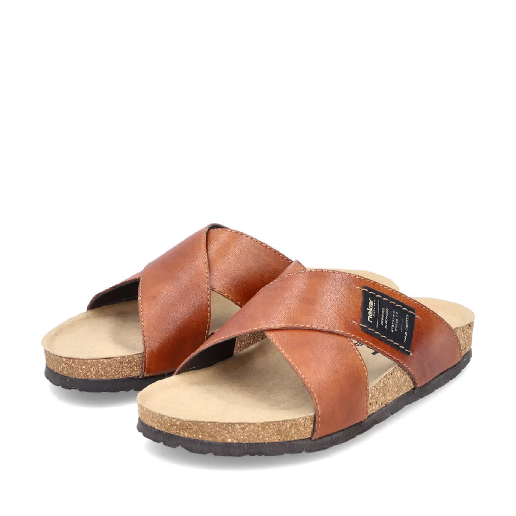 Men'S Mules Cinnamon Brown-Rieker Online