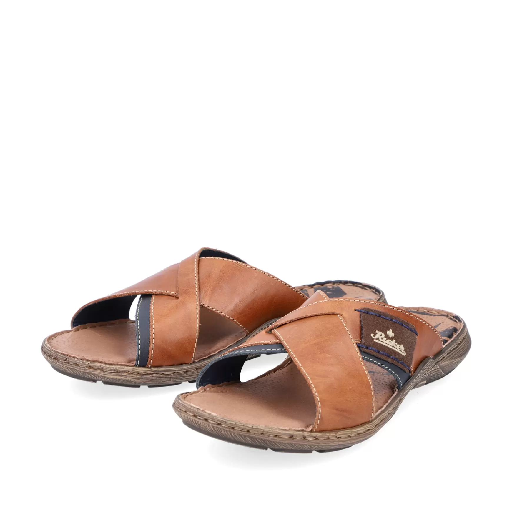 Men'S Mules Coffee Brown-Rieker Outlet