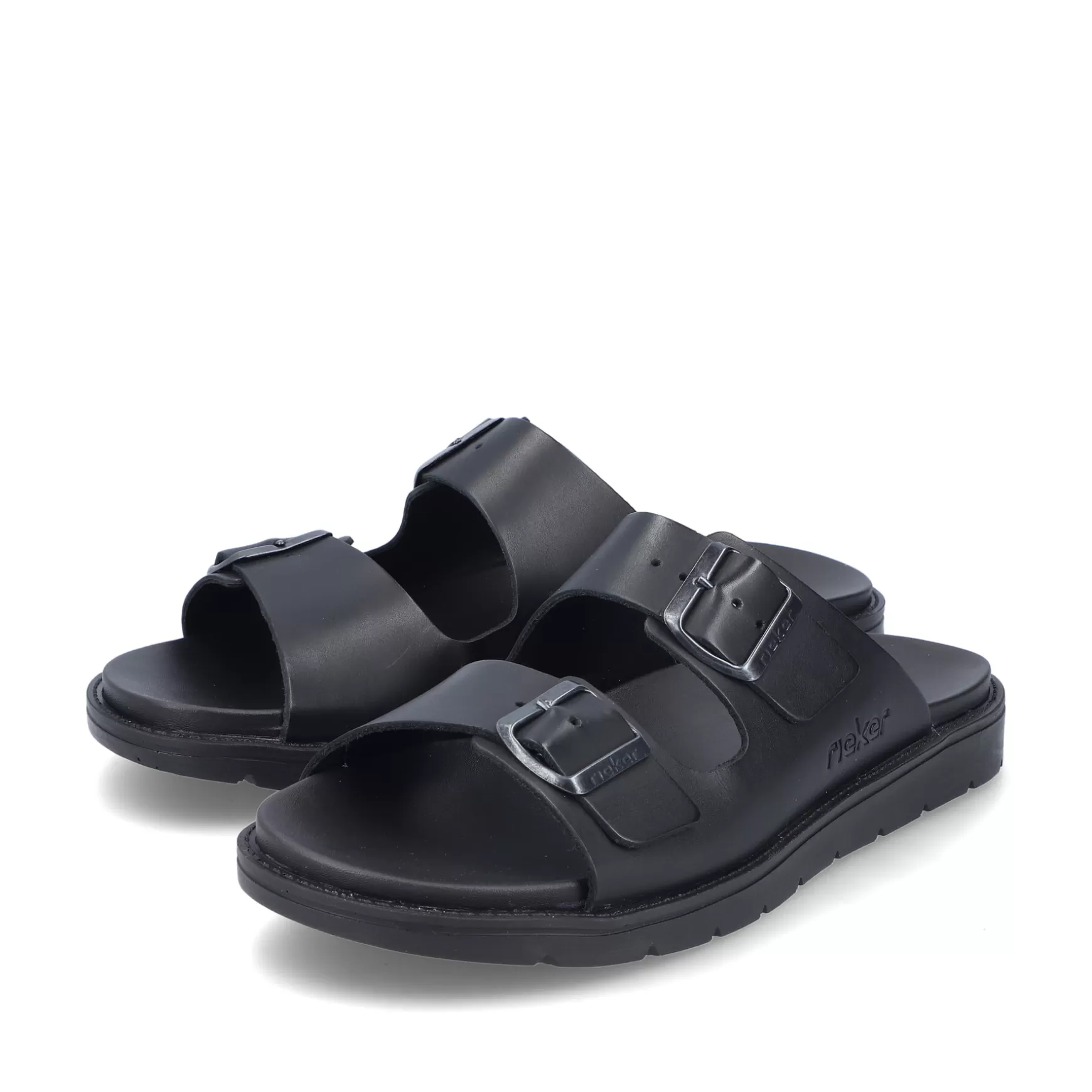 Men'S Mules Deep Black-Rieker Shop