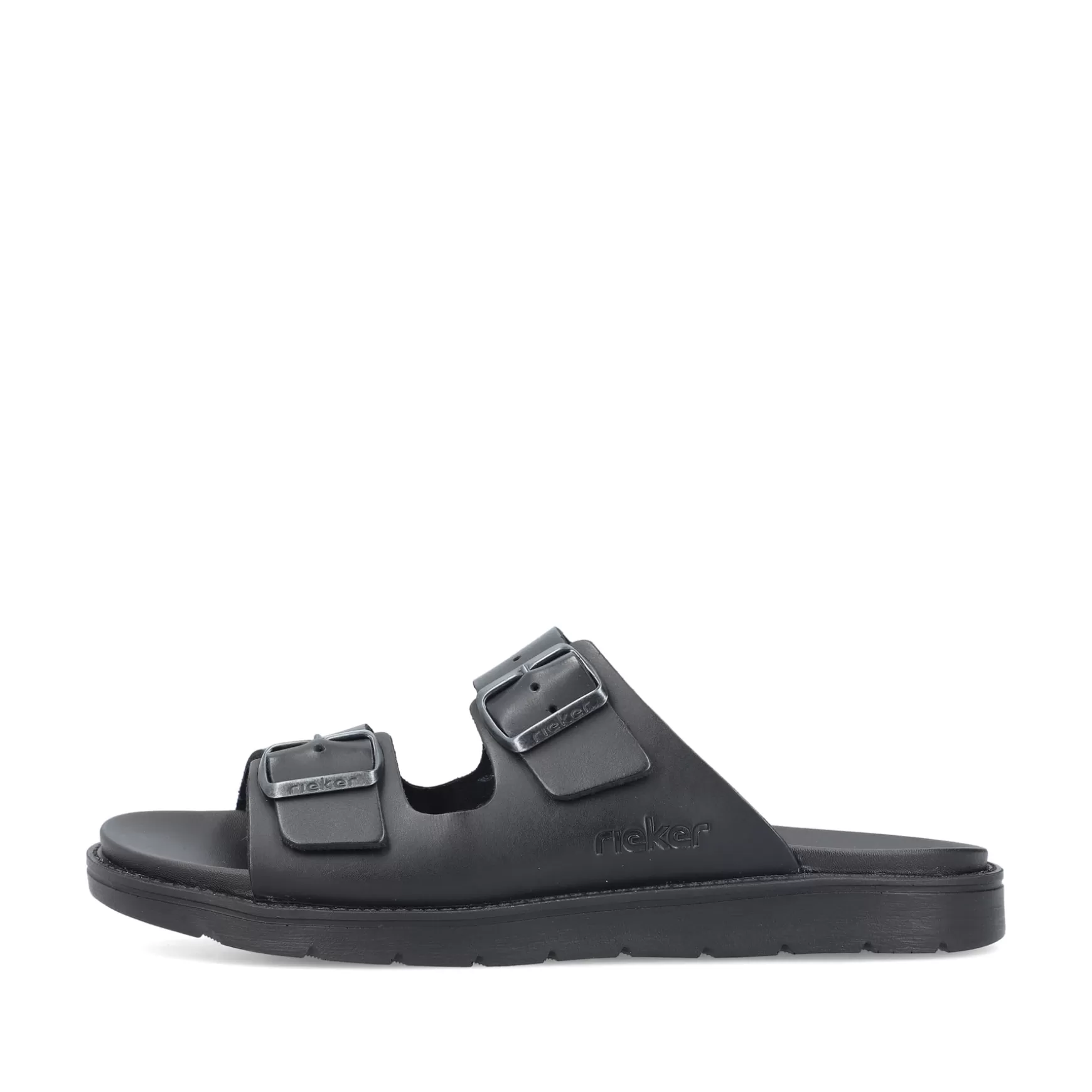 Men'S Mules Deep Black-Rieker Shop