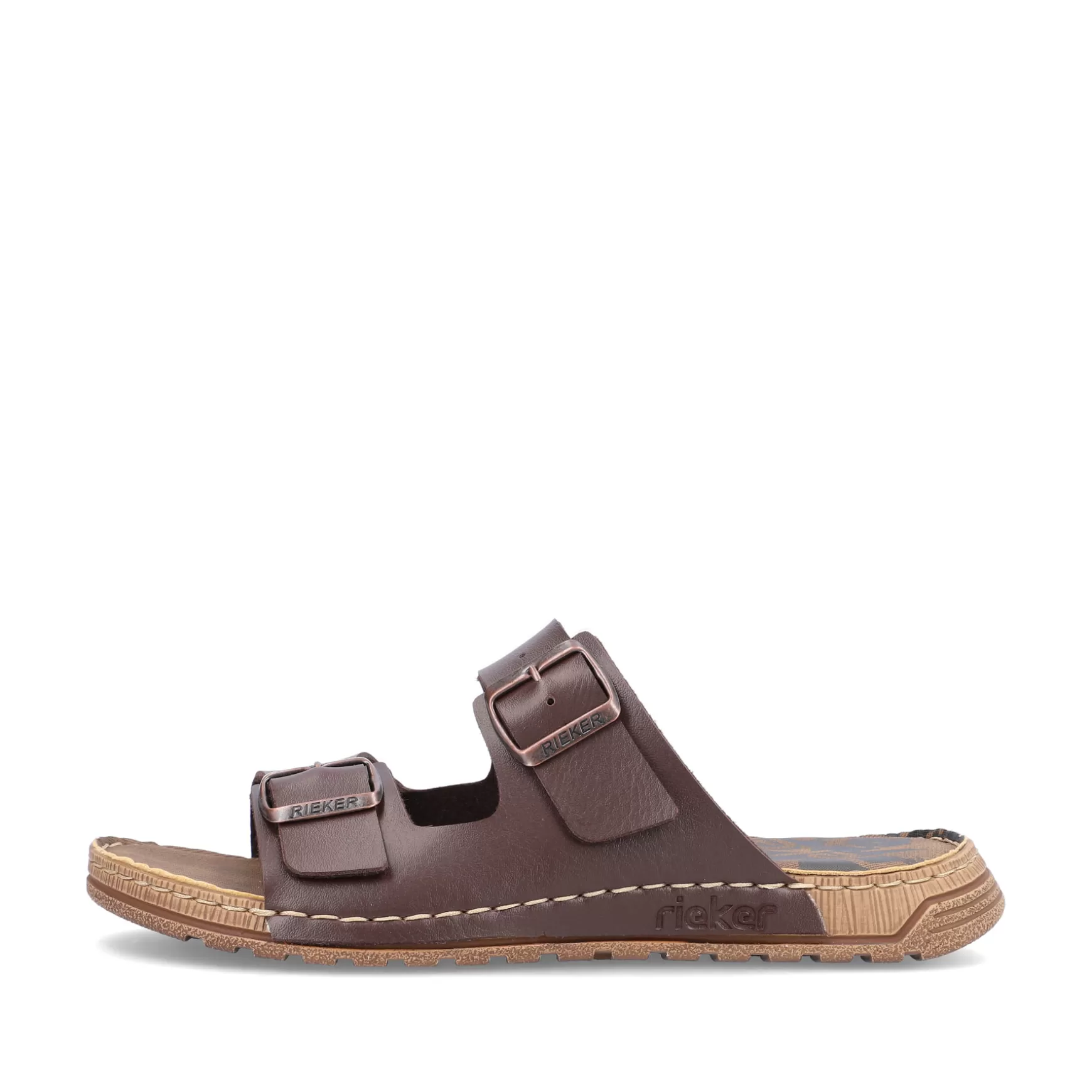 Men'S Mules Espresso Brown-Rieker Fashion