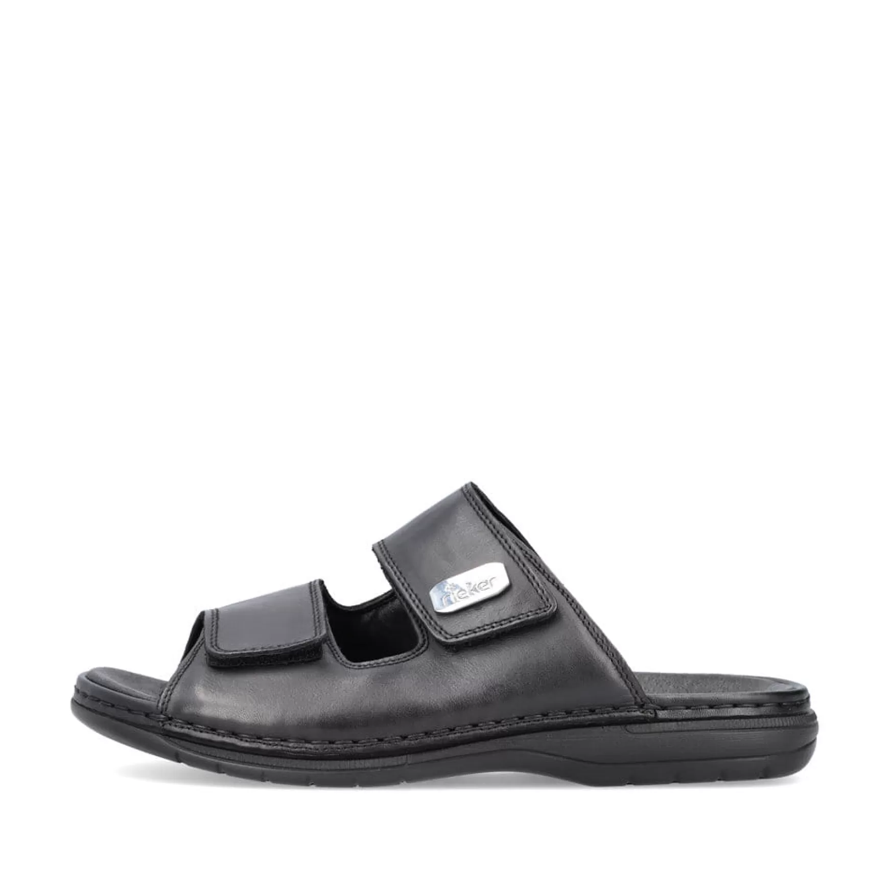 Men'S Mules Glossy Black-Rieker New