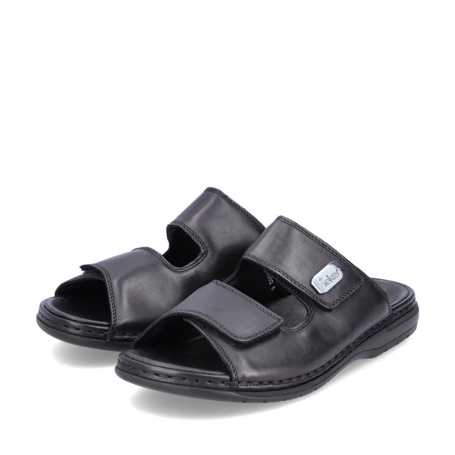 Men'S Mules Glossy Black-Rieker New