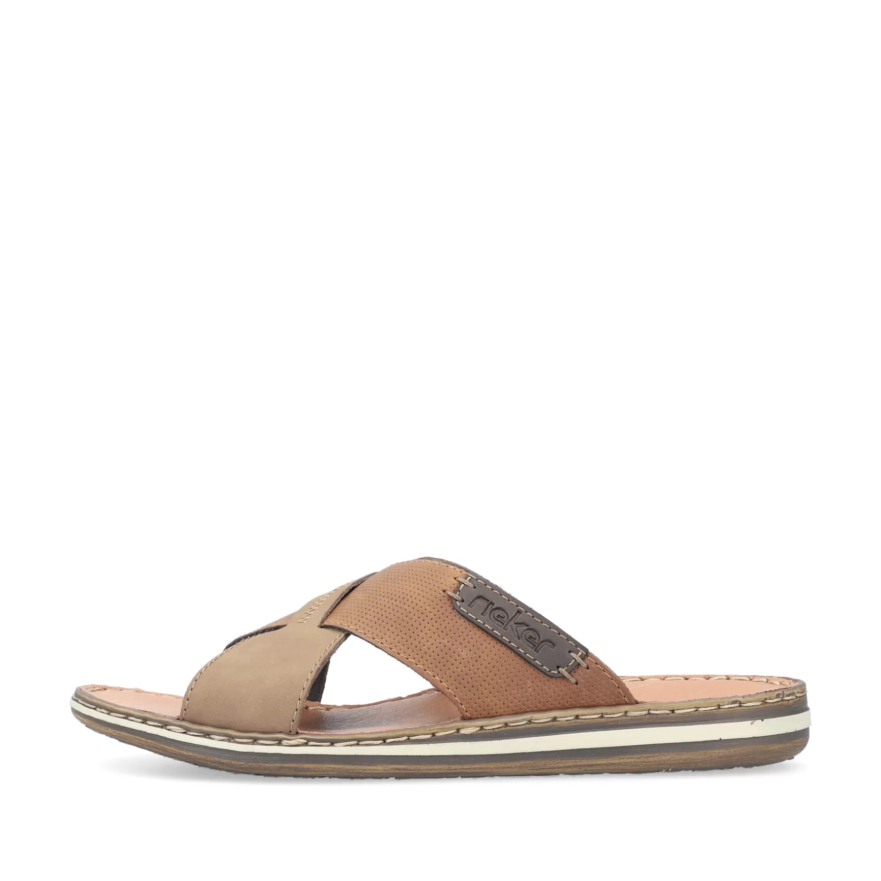 Men'S Mules Light Brown-Rieker Online