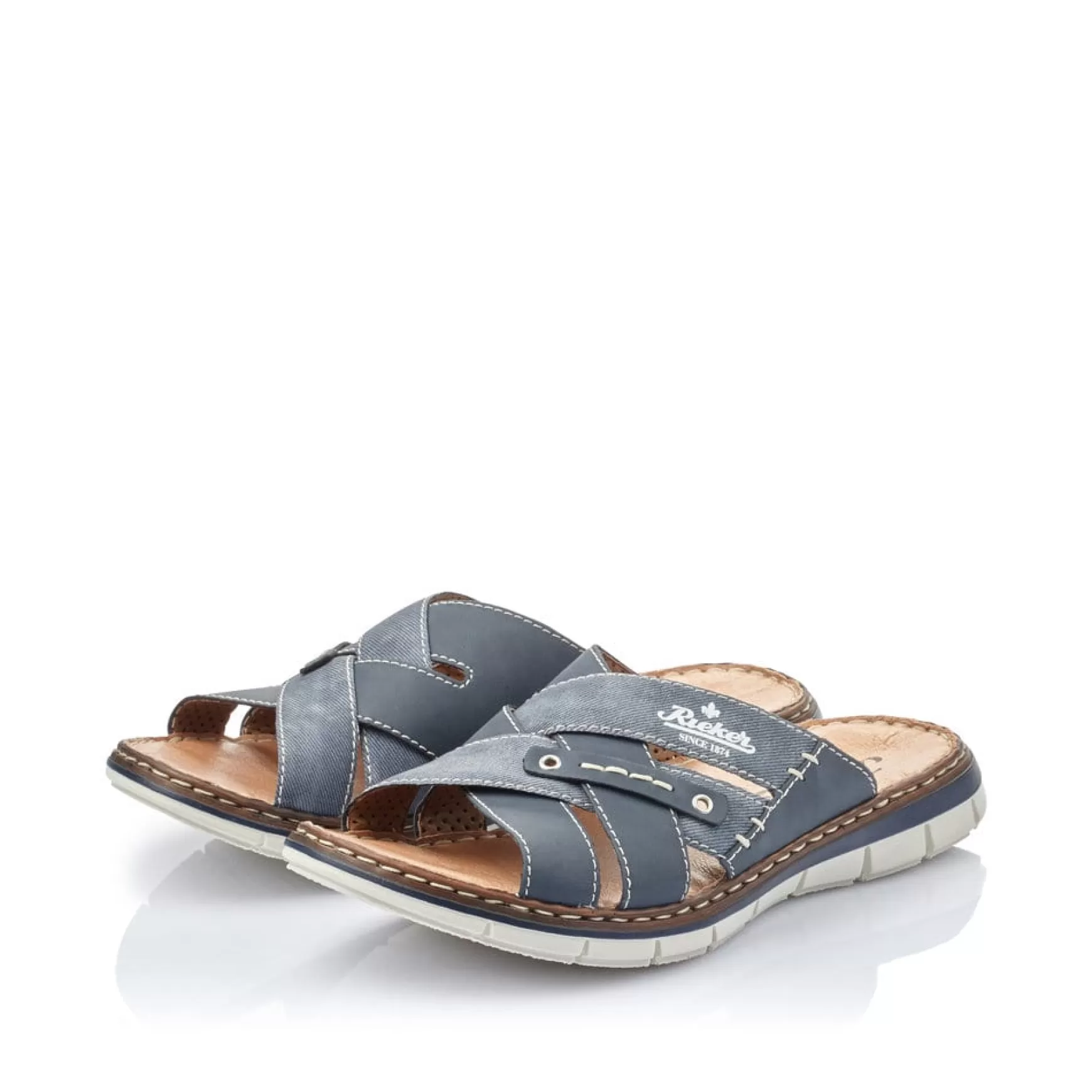 Men'S Mules Navy Blue-Rieker Best Sale