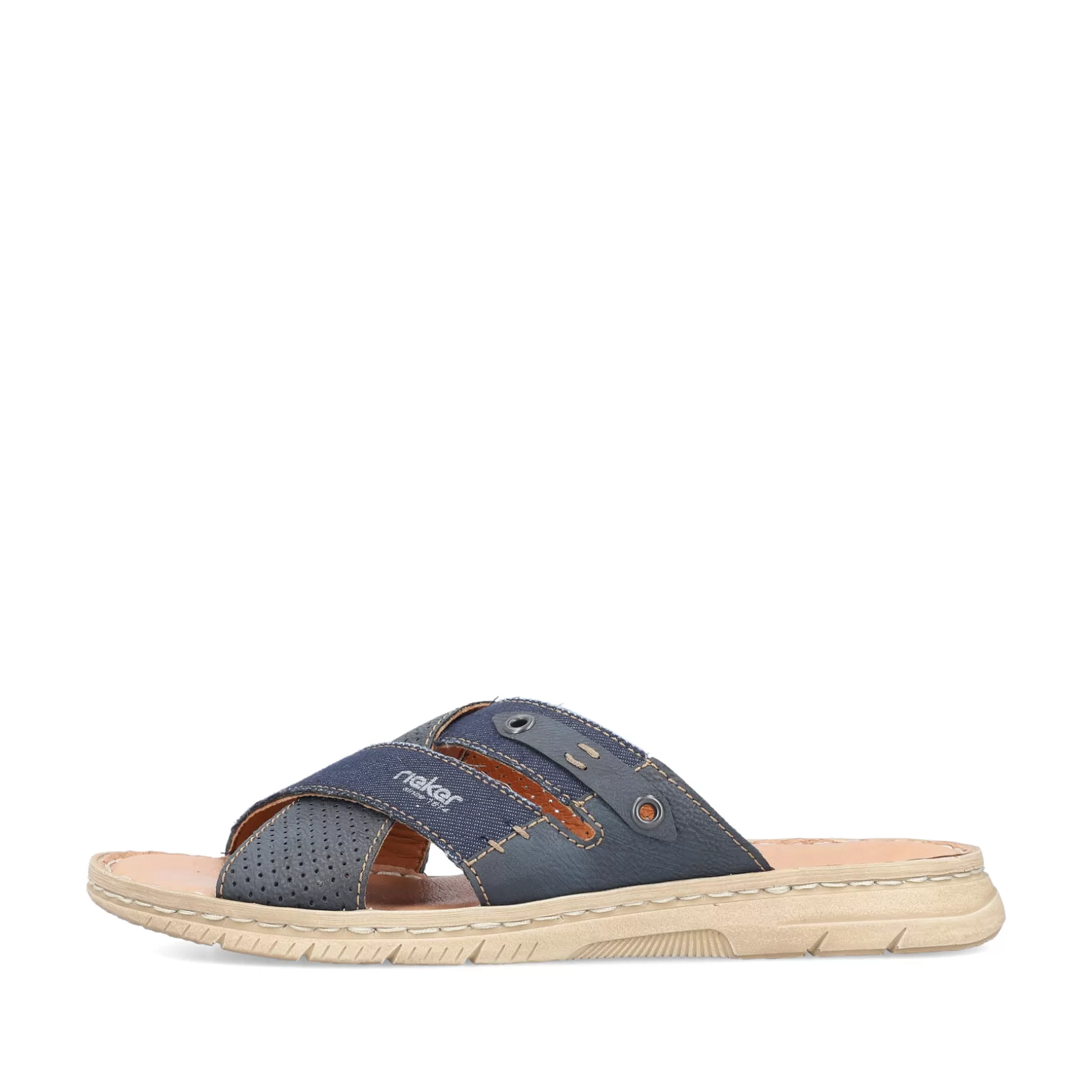 Men'S Mules Navy Blue-Rieker Cheap