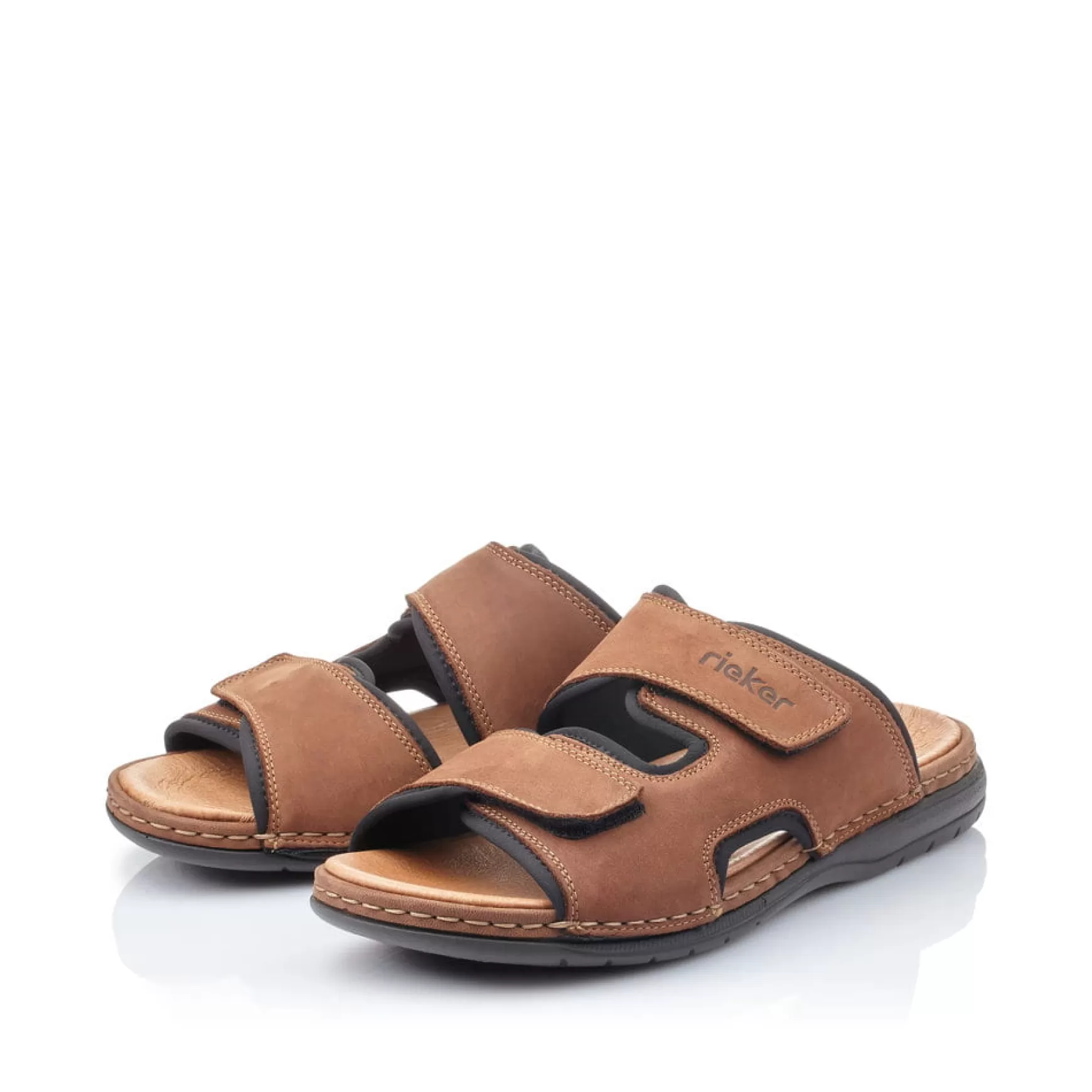 Men'S Mules Nut Brown-Rieker Store