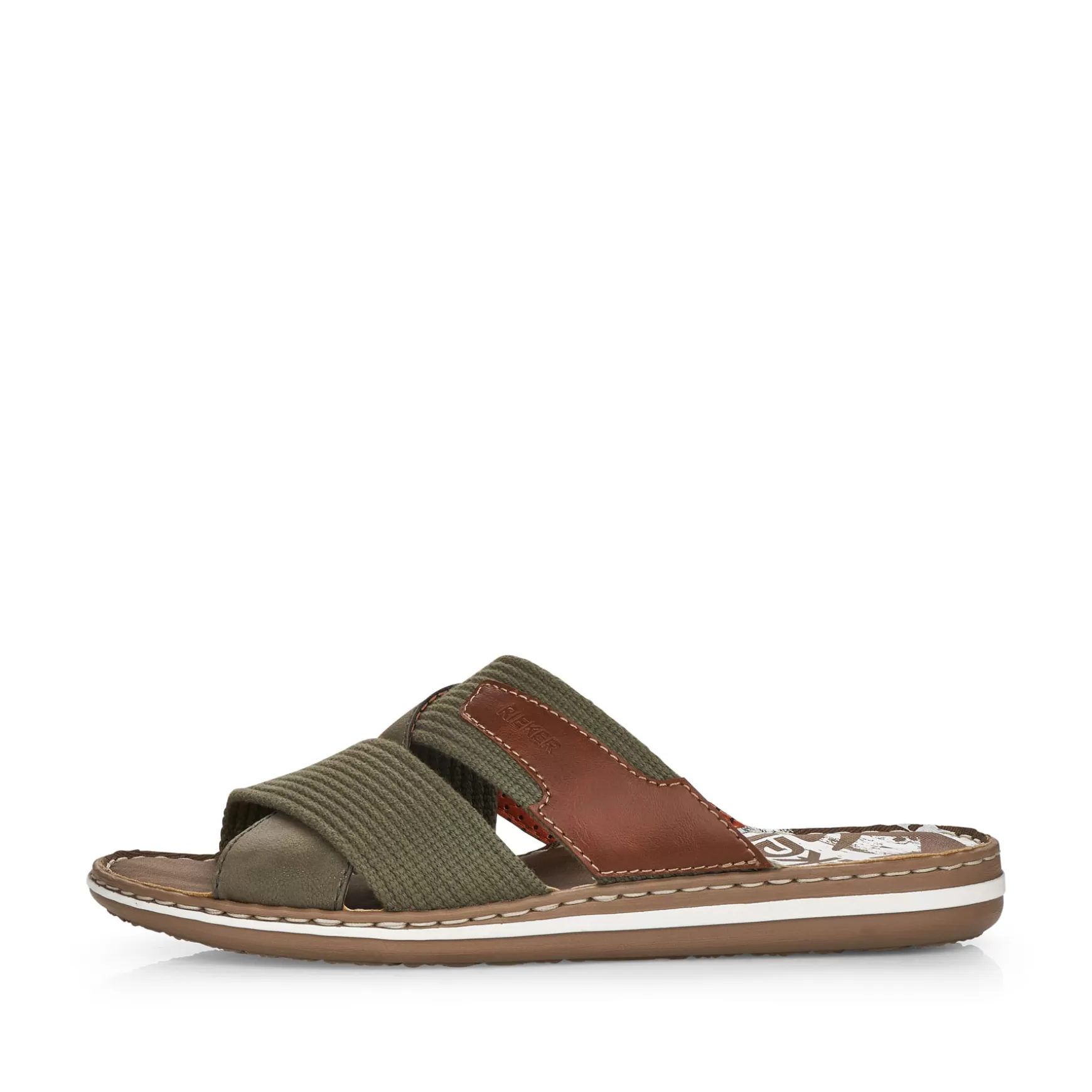 Men'S Mules Olive Green-Rieker Online