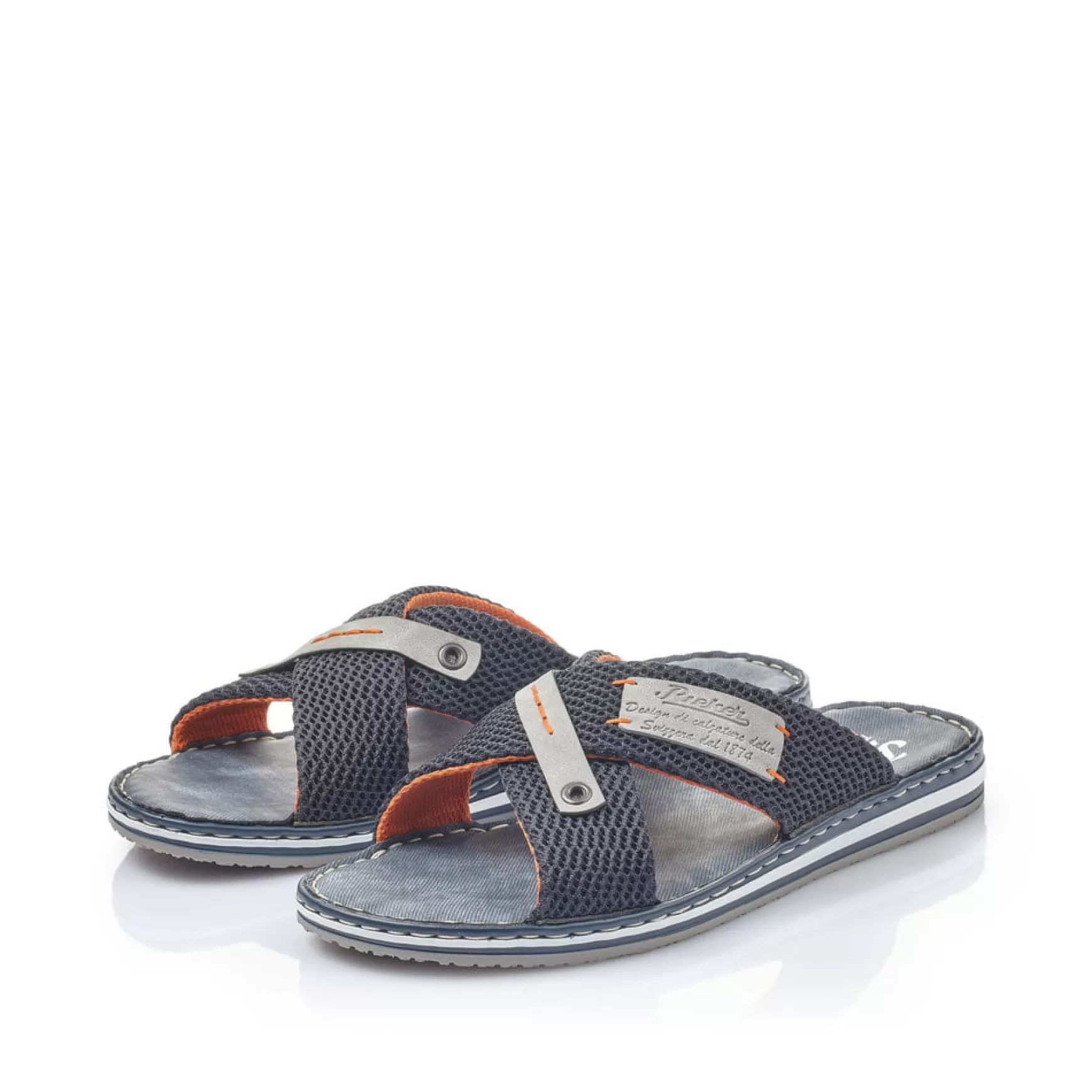 Men'S Mules Pacific Blue-Rieker Sale