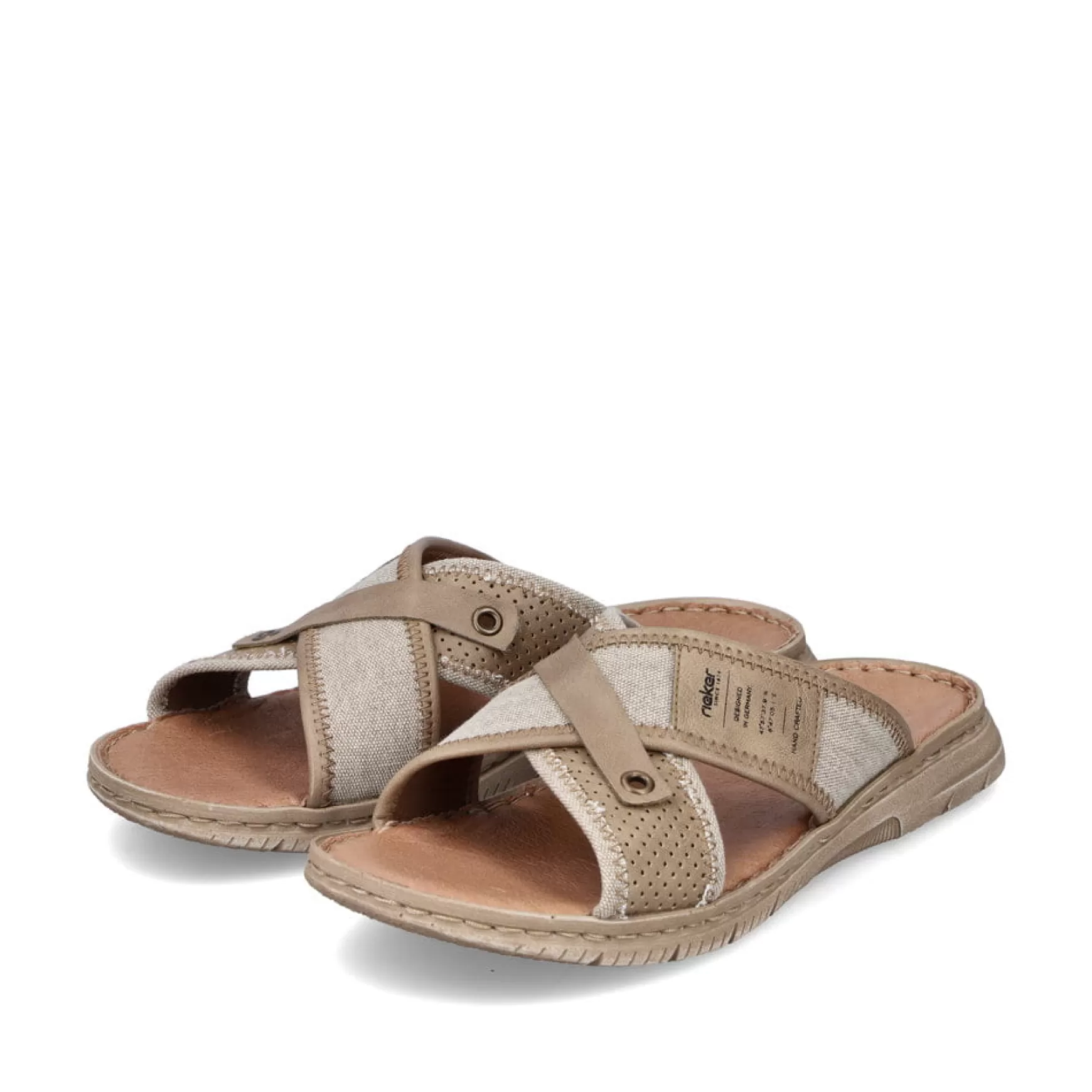 Men'S Mules Sand Beige-Rieker Cheap