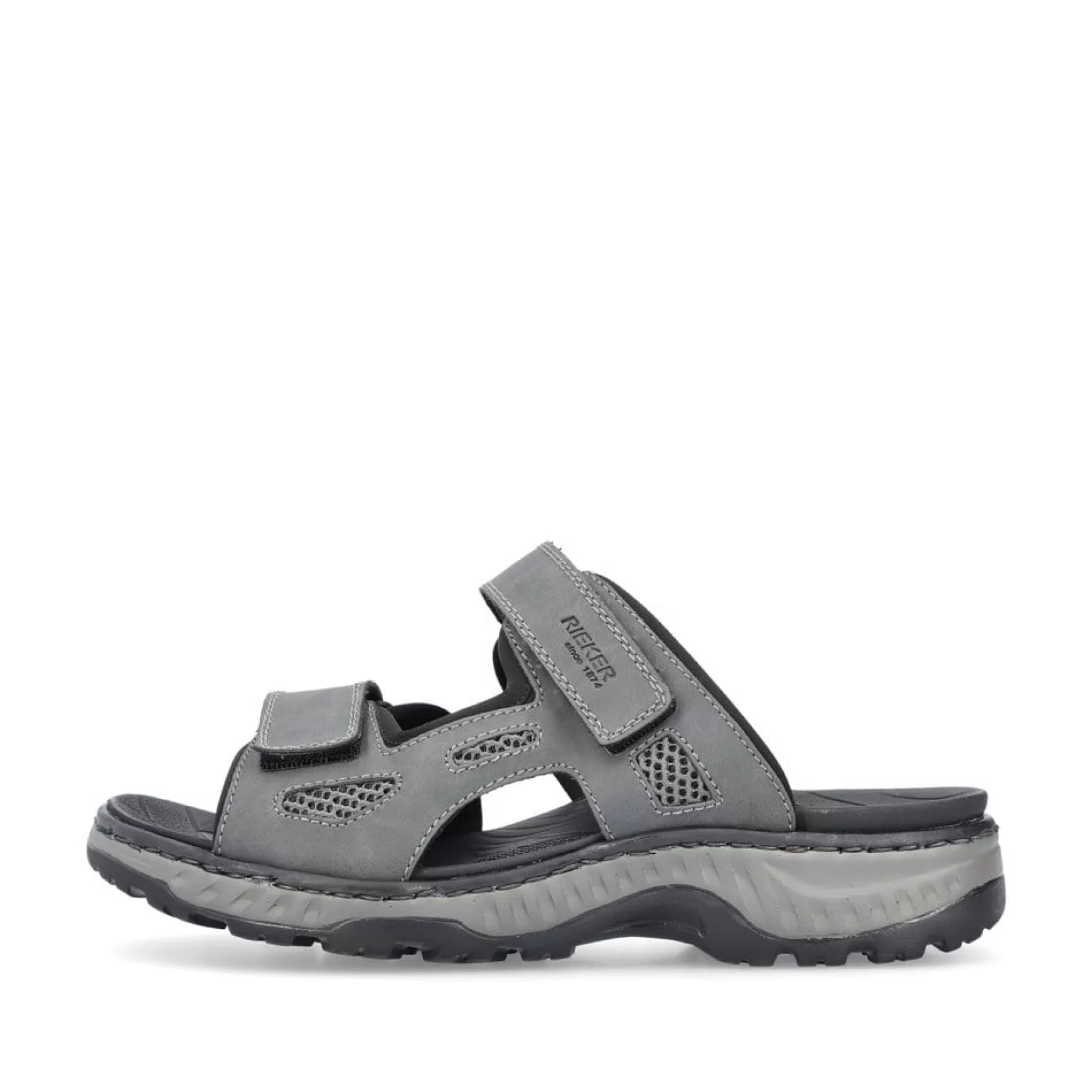 Men'S Mules Steel Gray-Rieker Best