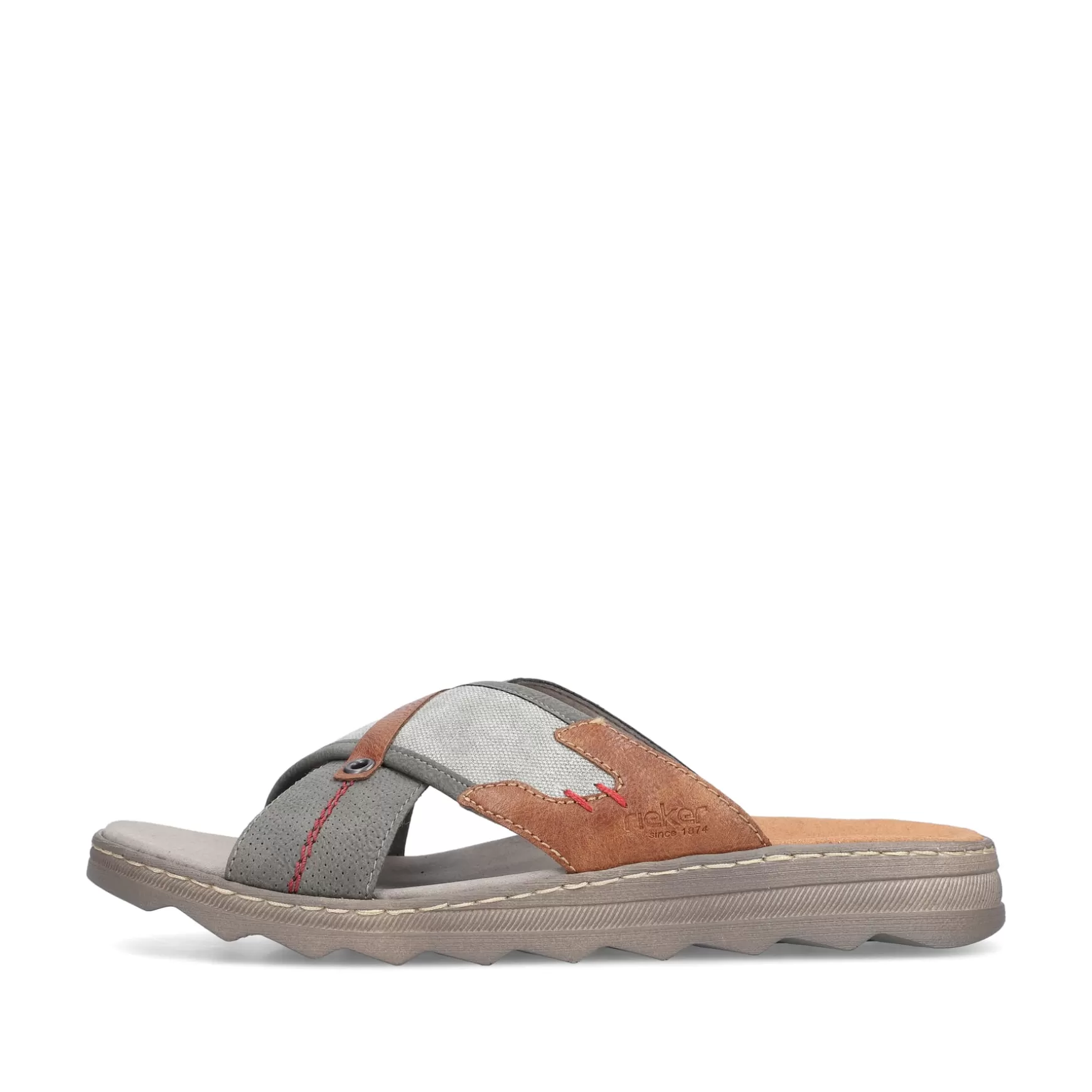 Men'S Mules Stone Gray-Rieker Clearance