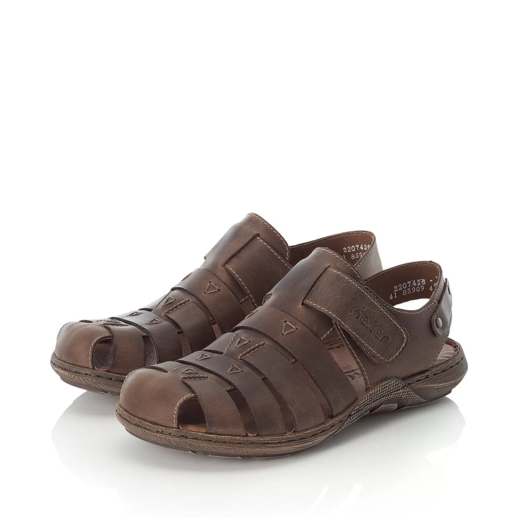 Men'S Sandals Espresso Brown-Rieker Clearance