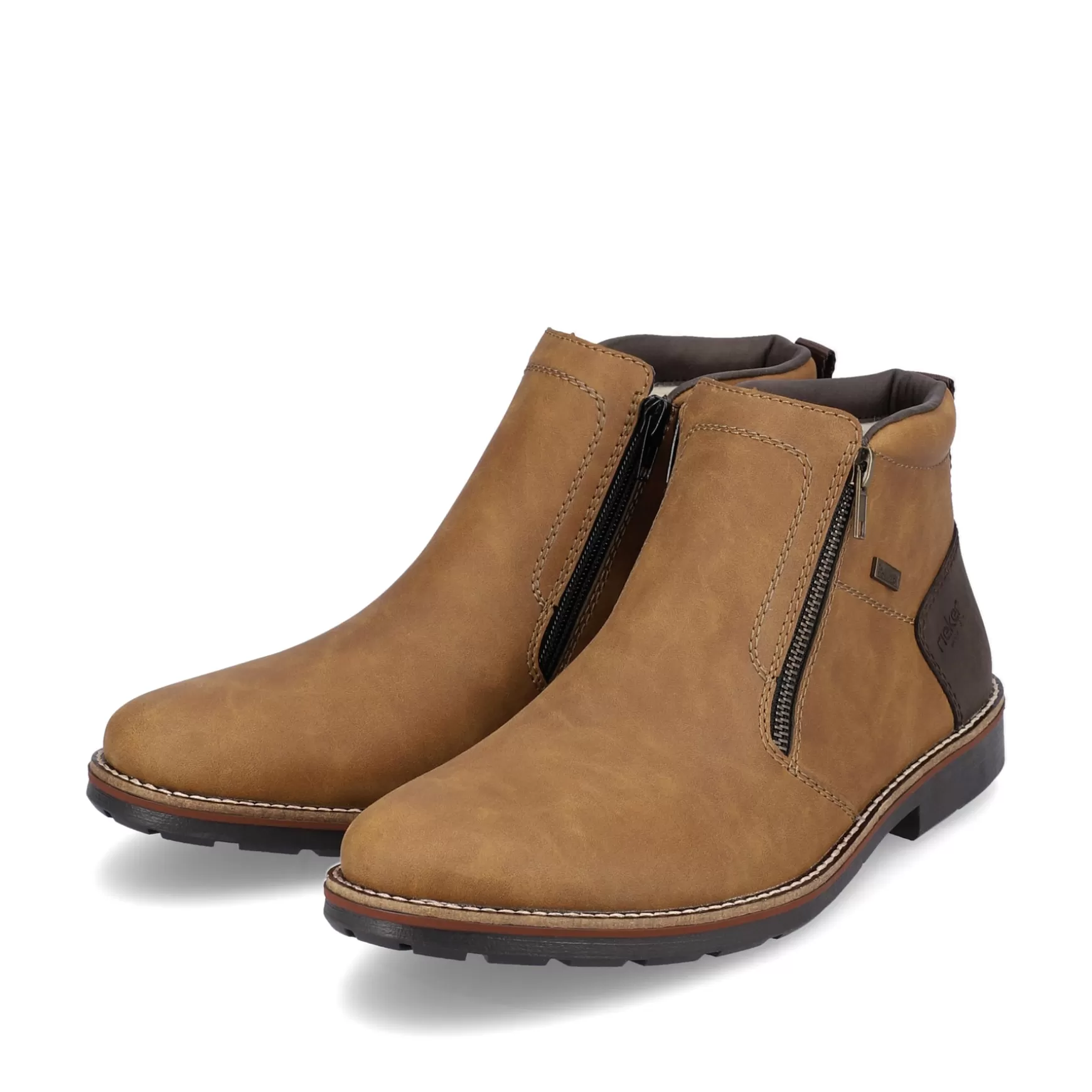 Men'S Short Boots Nougat Brown-Rieker Store