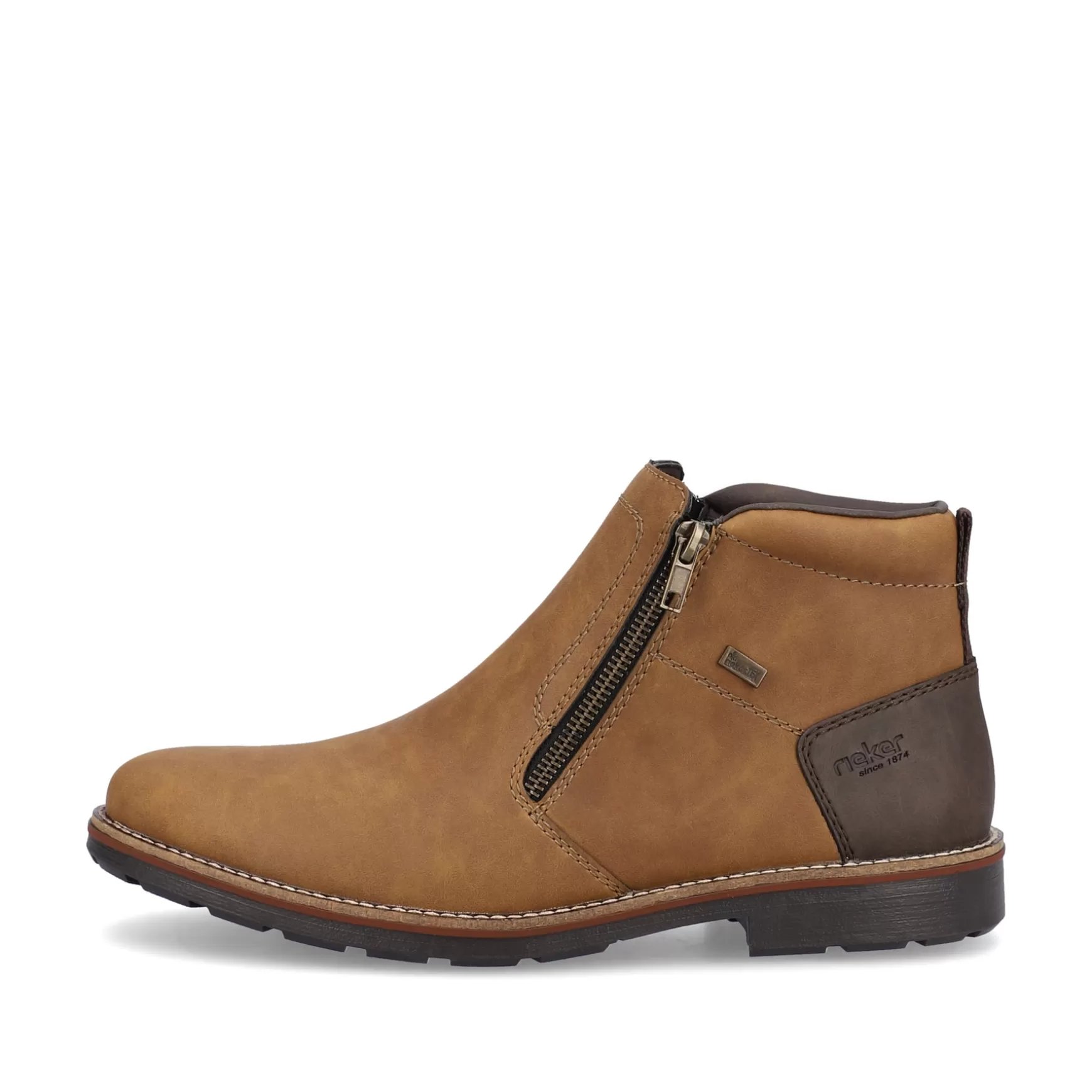 Men'S Short Boots Nougat Brown-Rieker Store