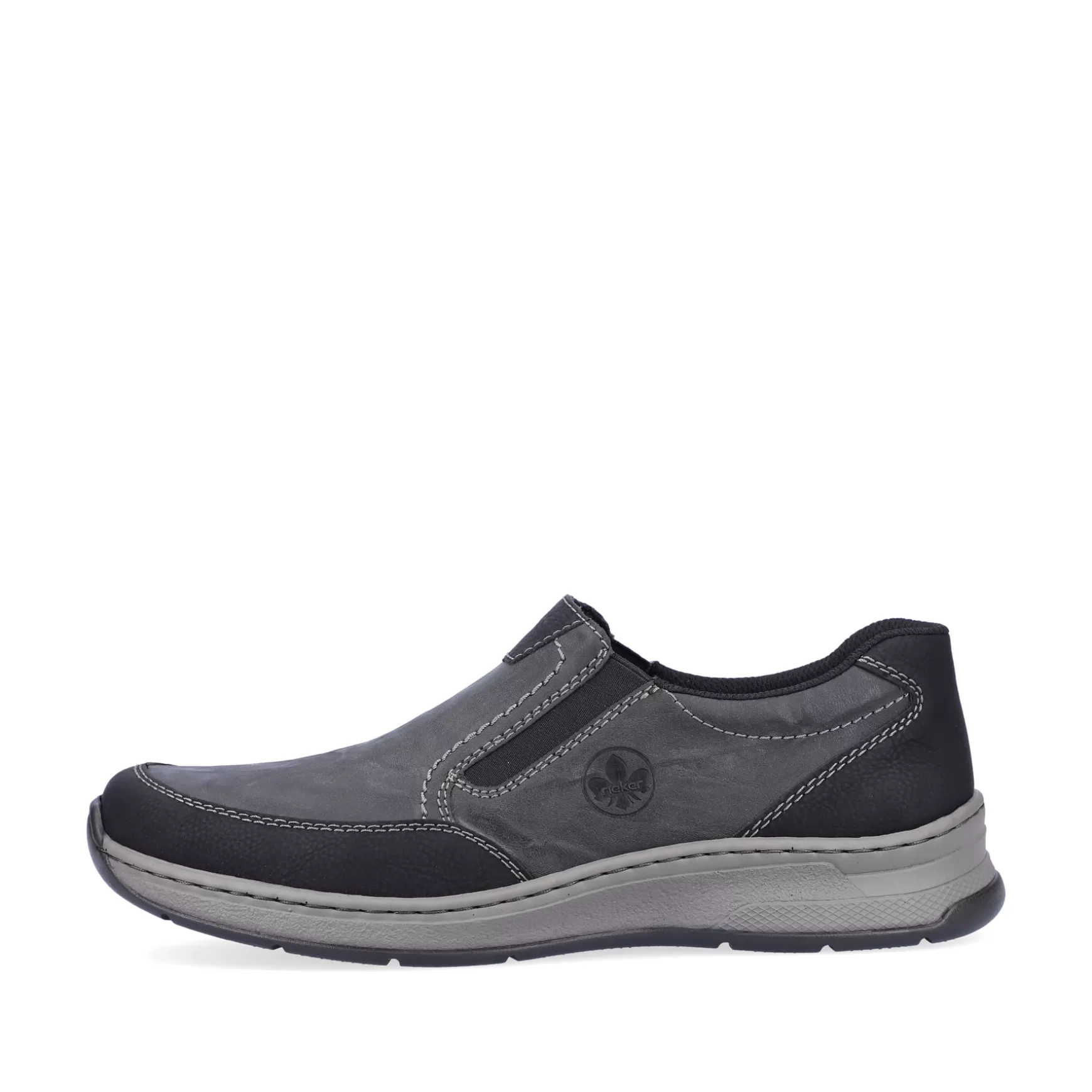 Men'S Slippers Asphalt Black-Rieker New