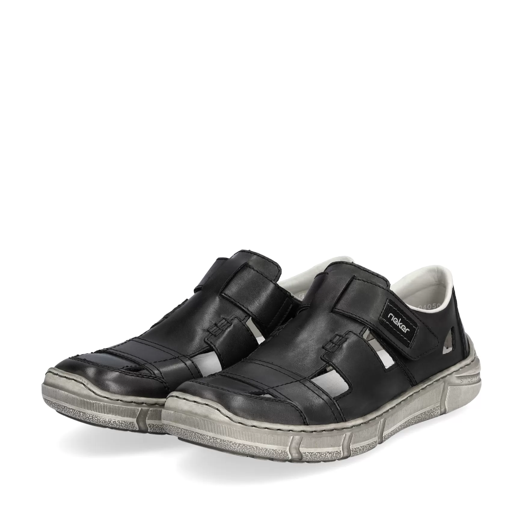 Men'S Slippers Asphalt Gray-Rieker Hot