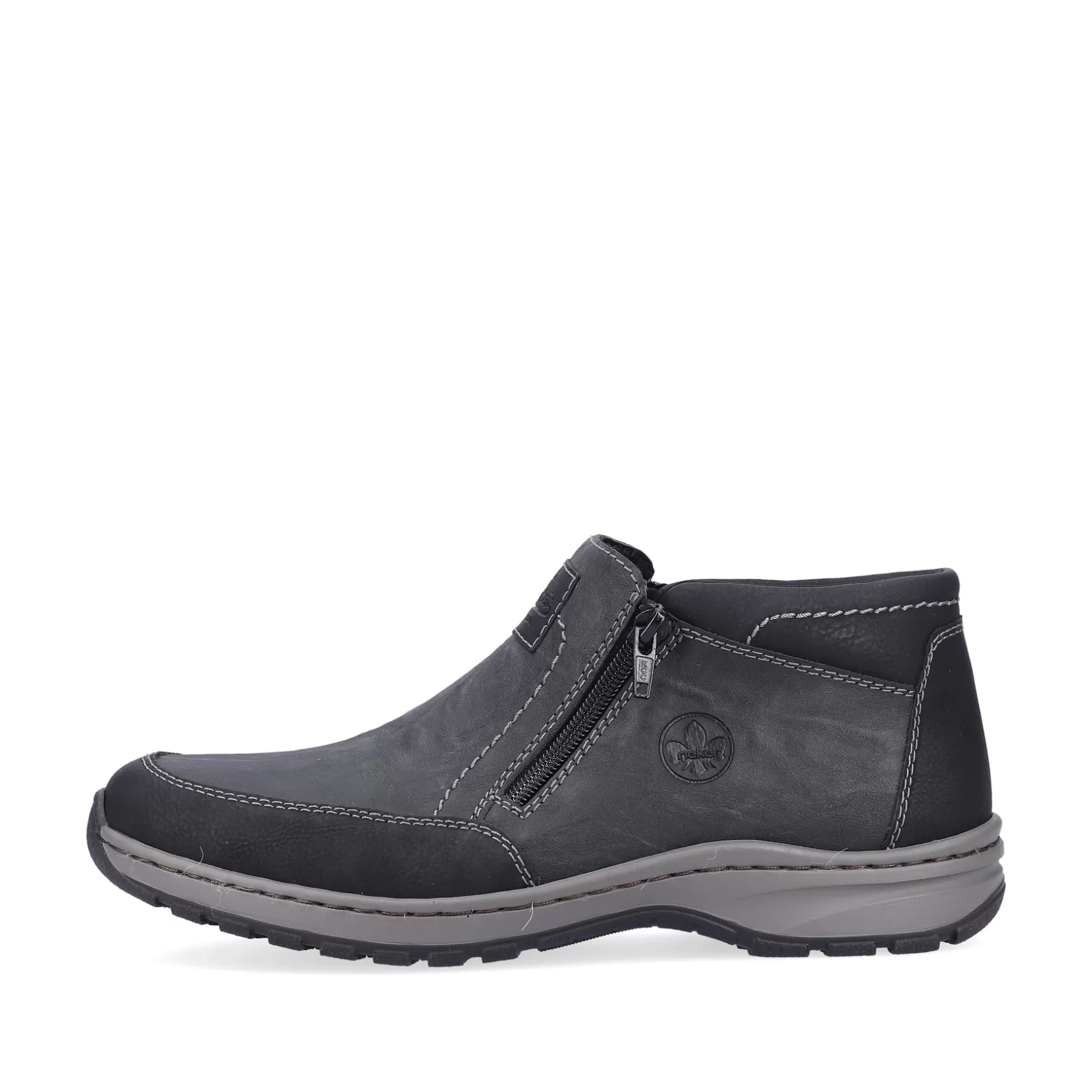 Men'S Slippers Asphalt Gray-Rieker Clearance