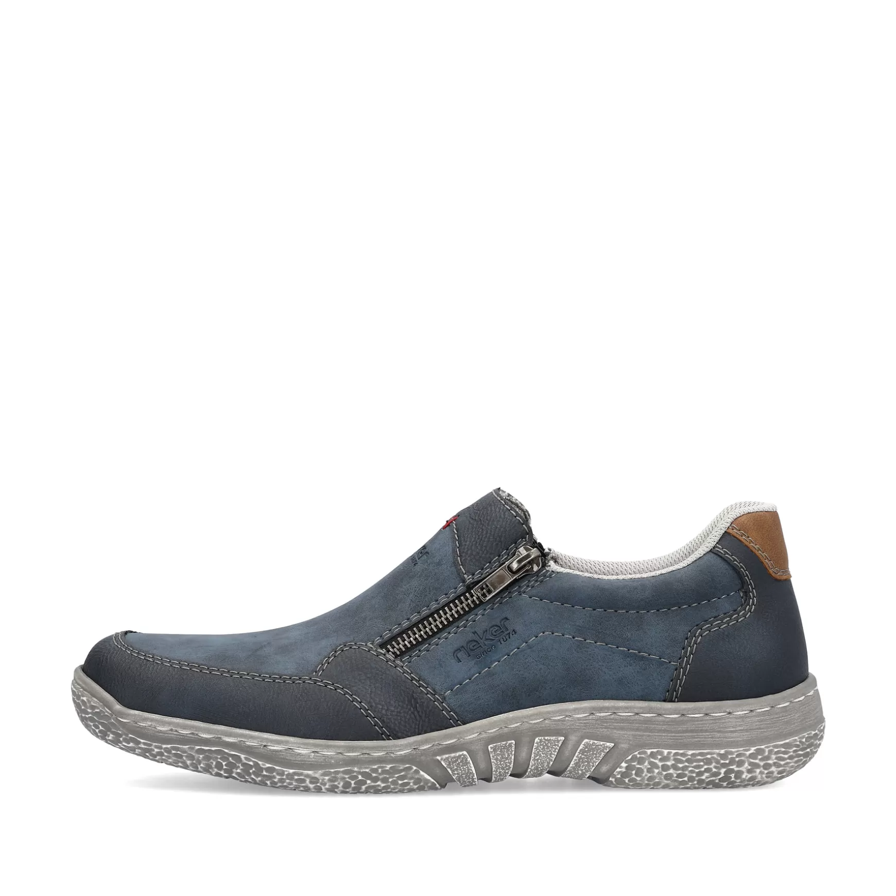 Men'S Slippers Blue Gray-Rieker Sale