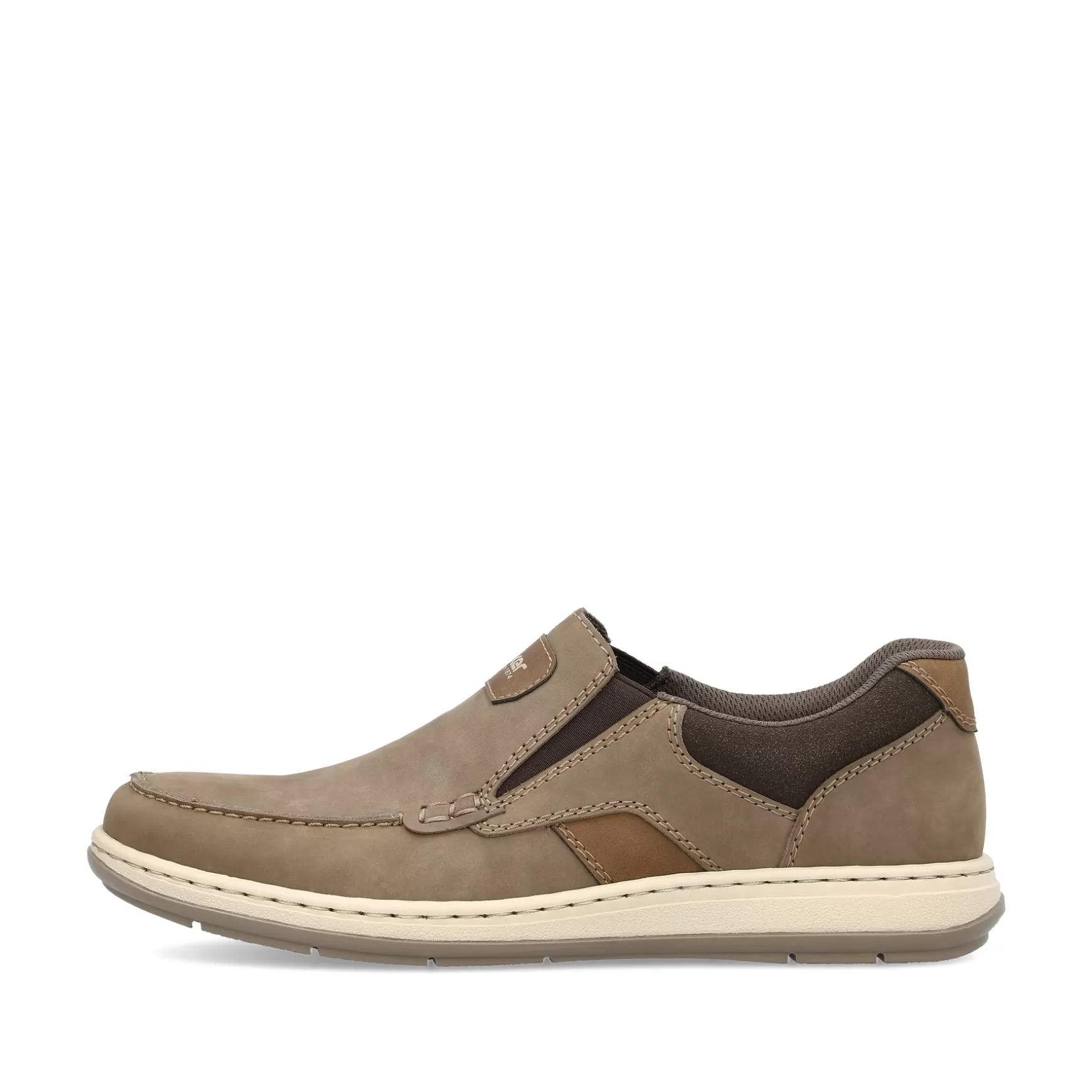 Men'S Slippers Brown-Beige-Rieker New