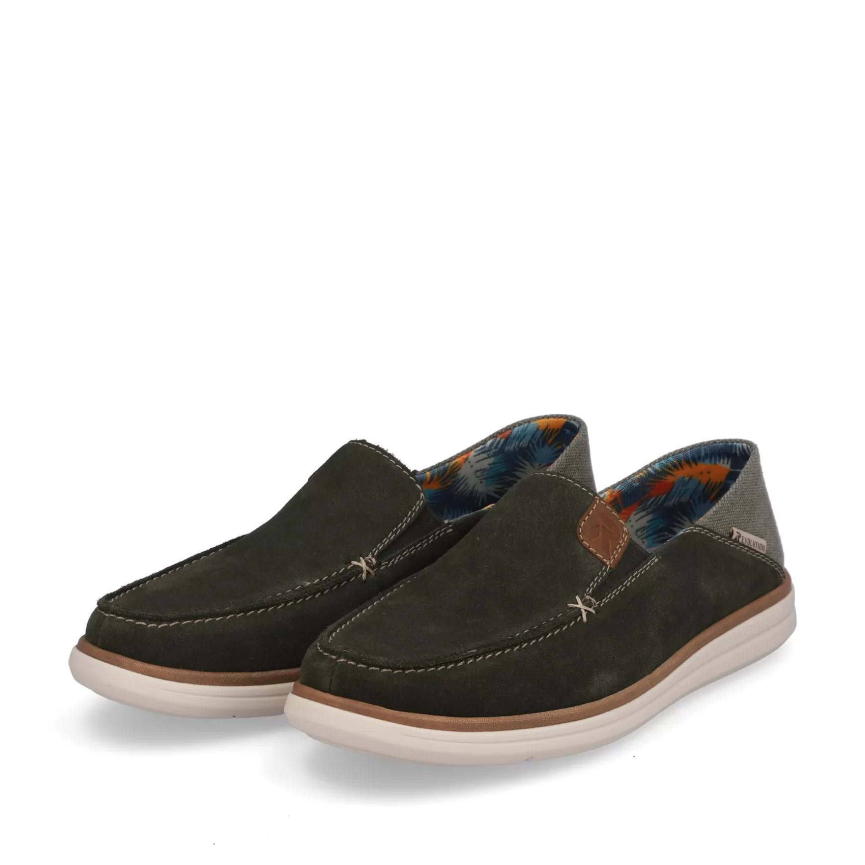 Men'S Slippers Forest Green-Rieker Clearance