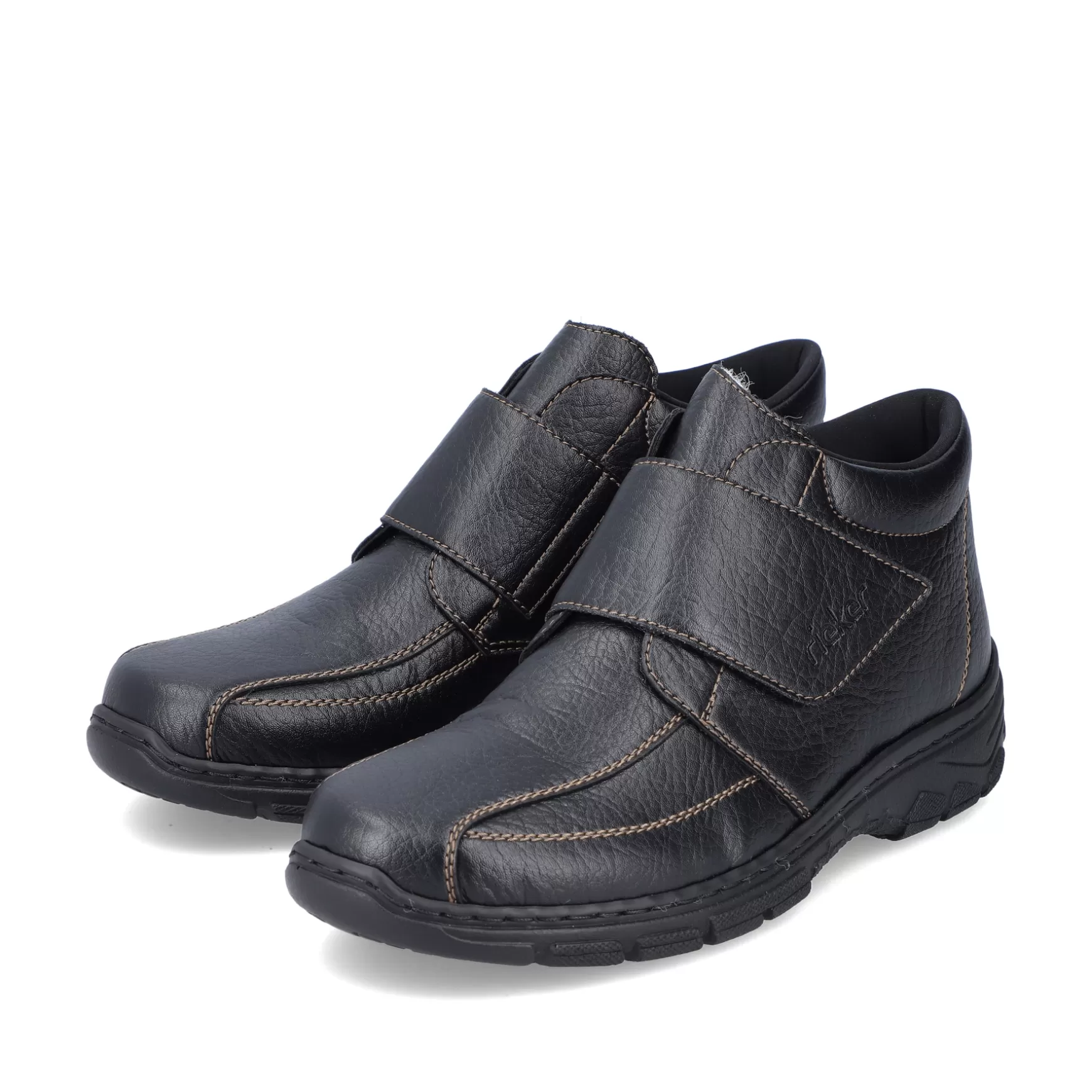 Men'S Slippers Glossy Black-Rieker Store