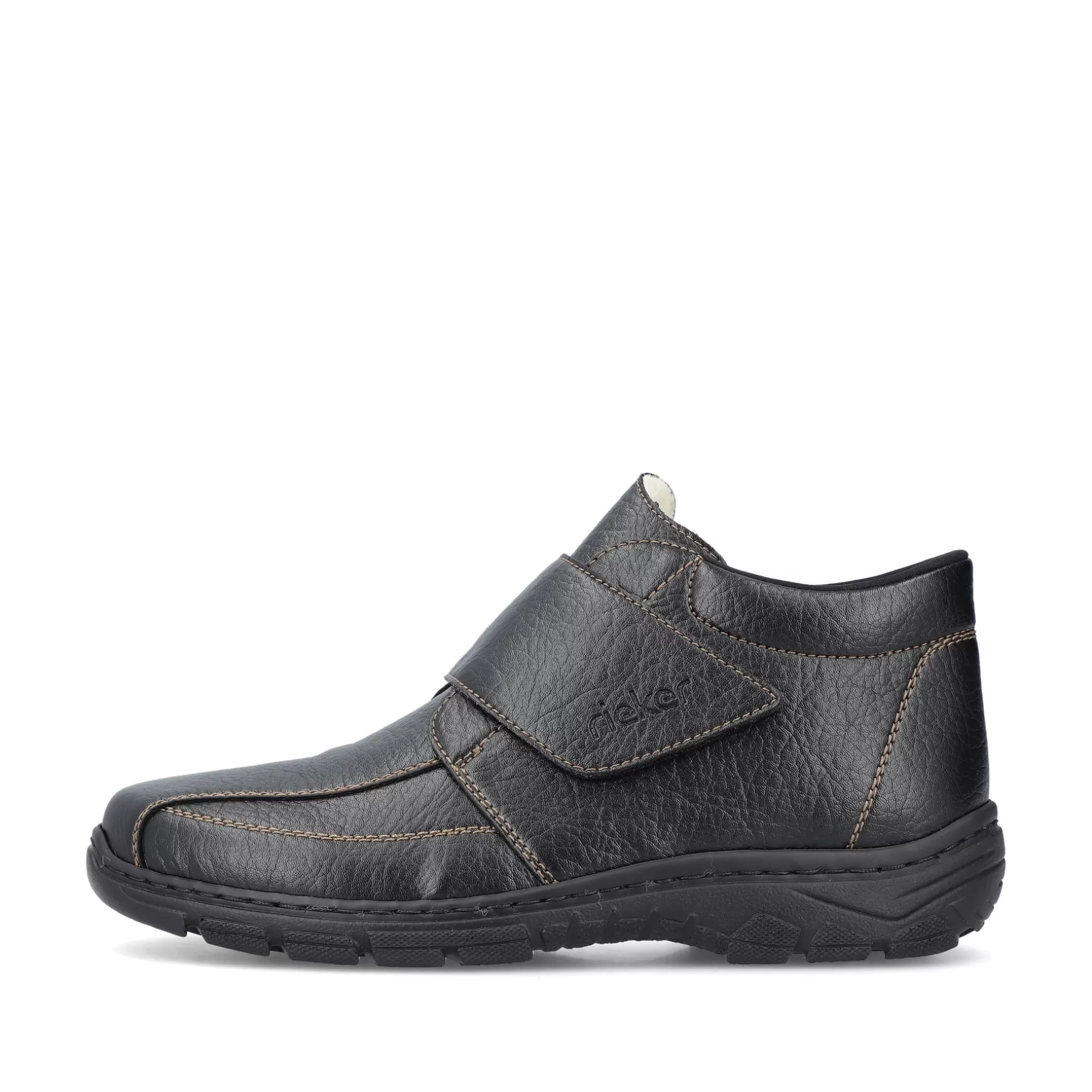 Men'S Slippers Glossy Black-Rieker Store