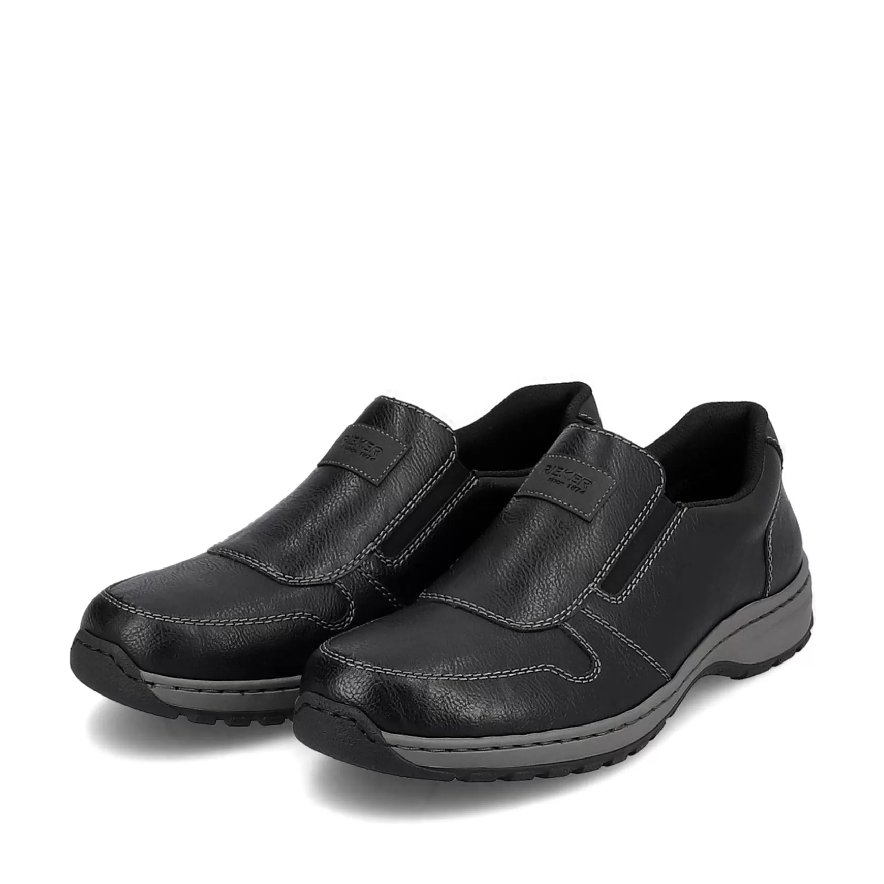 Men'S Slippers Graphite Black-Rieker Best Sale